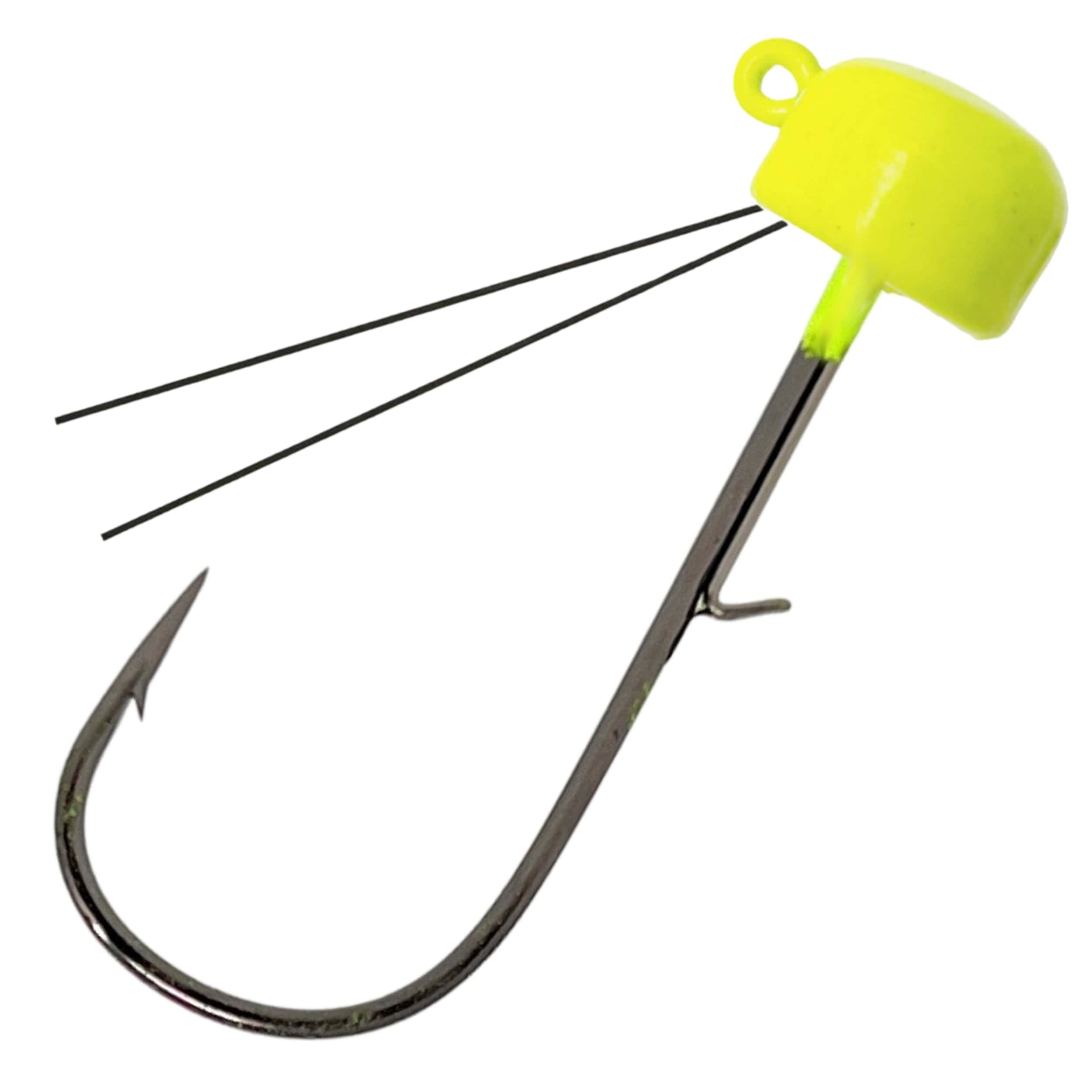 Reaction Tackle fishing-jigs Chartreuse (weedless) / 1/15 oz Reaction Tackle Tungsten Ned Rig-Shroom Jigs (5-Pack)