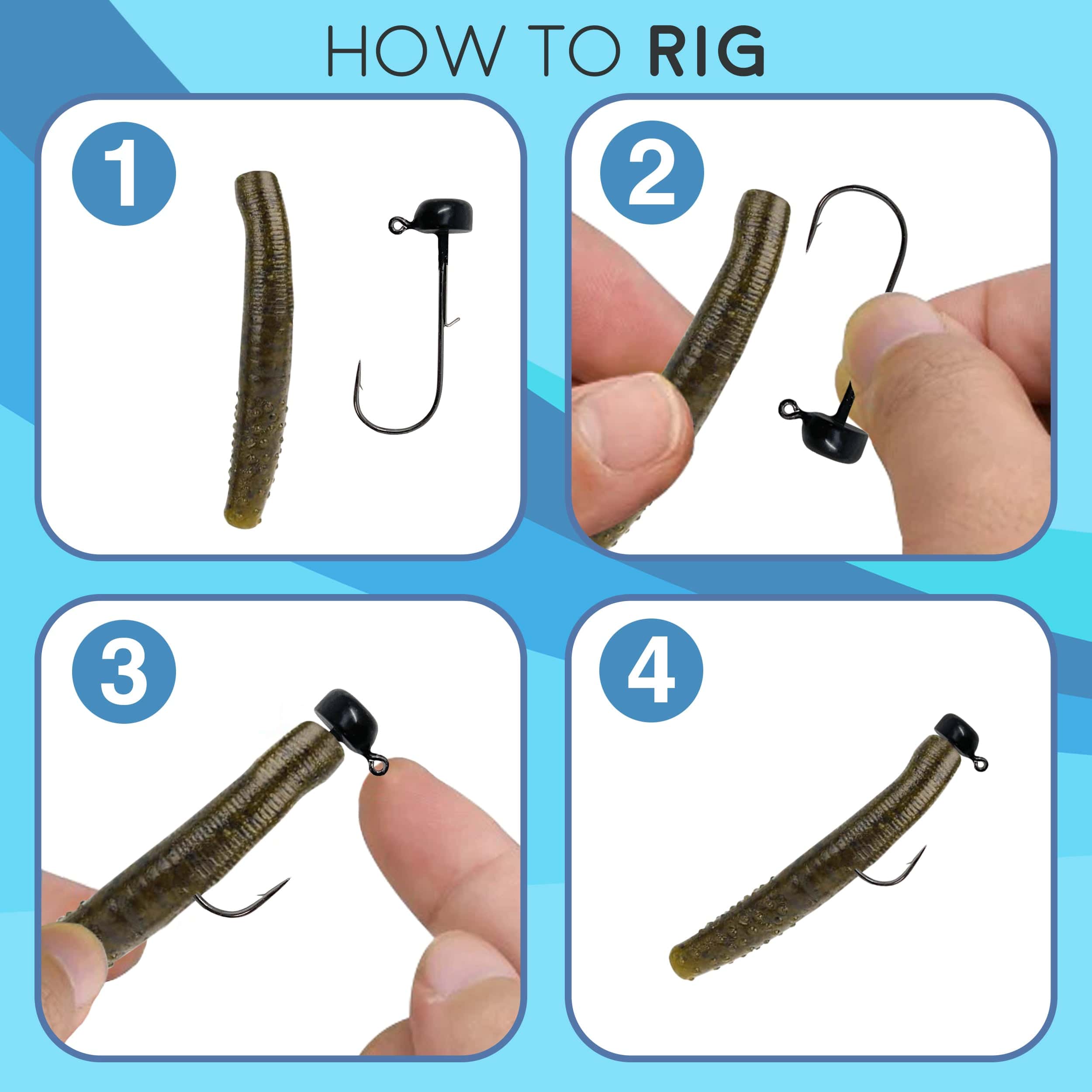 Reaction Tackle fishing-jigs Reaction Tackle Tungsten Ned Rig-Shroom Jigs (5-Pack)