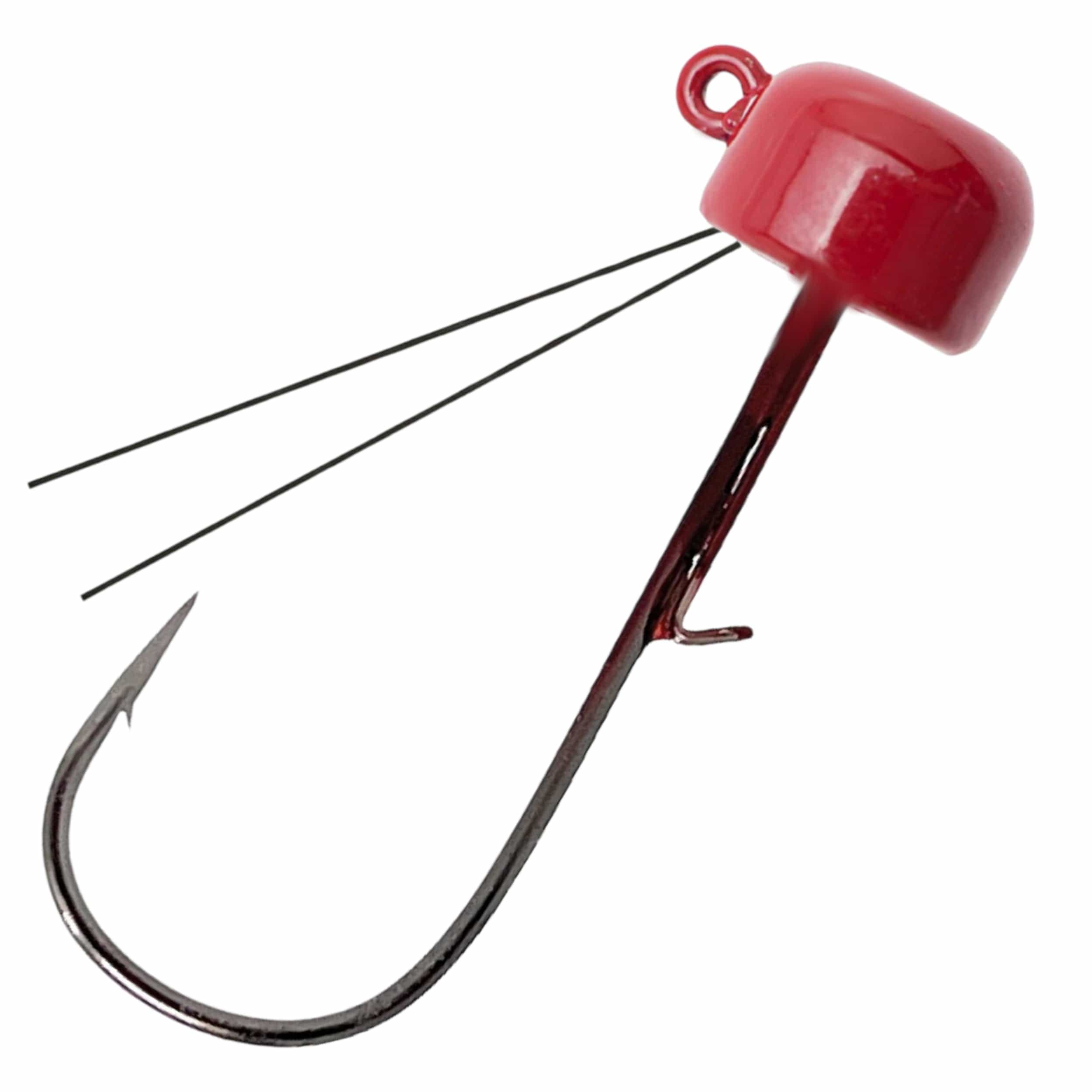 Reaction Tackle fishing-jigs Red (weedless) / 1/15 oz Reaction Tackle Tungsten Ned Rig-Shroom Jigs (5-Pack)