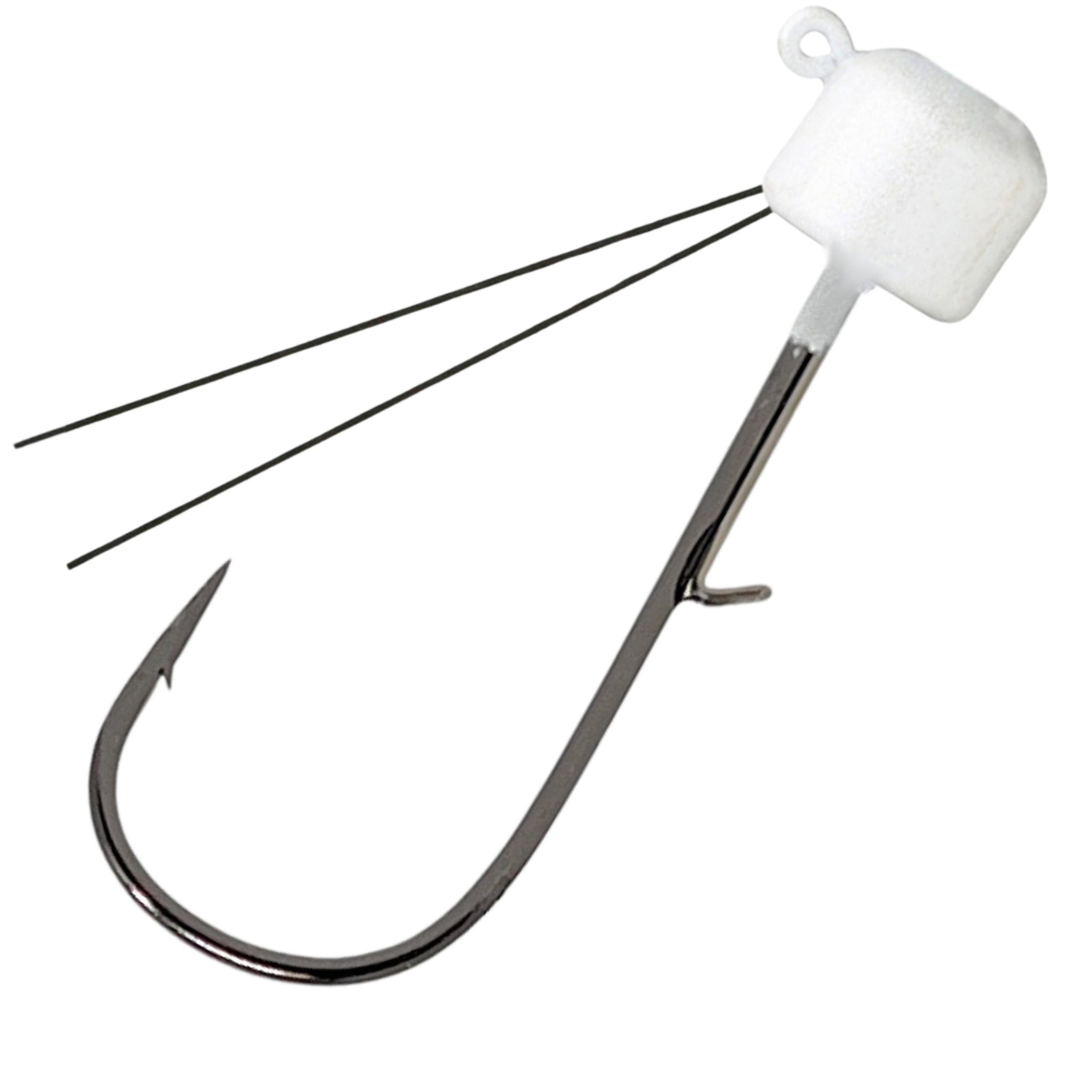 Reaction Tackle fishing-jigs White (weedless) / 1/15 oz Reaction Tackle Tungsten Ned Rig-Shroom Jigs (5-Pack)