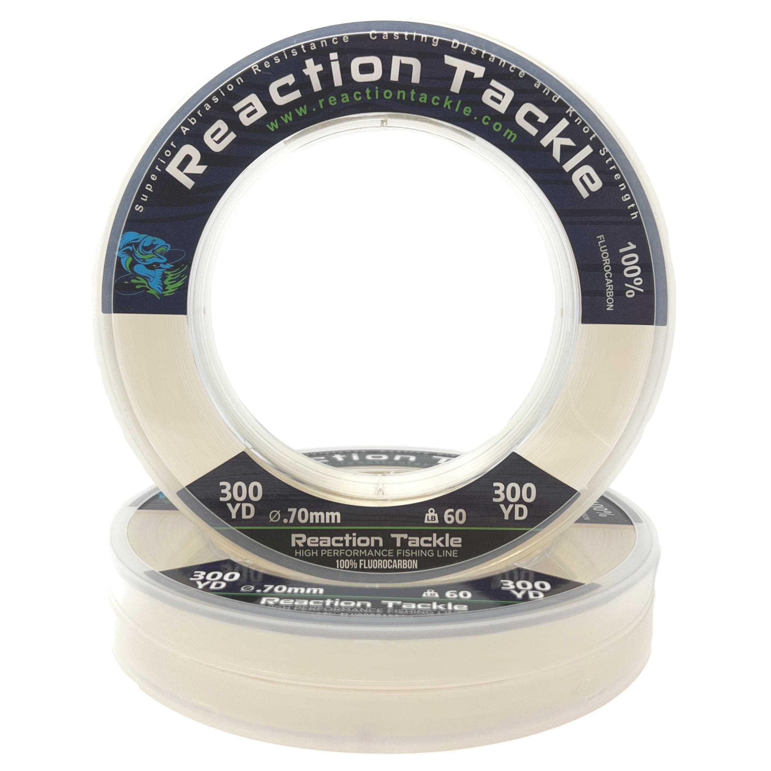 Reaction Tackle Fluorocarbon Fishing Line Reaction Tackle 100% Pure Fluorocarbon Fishing Line