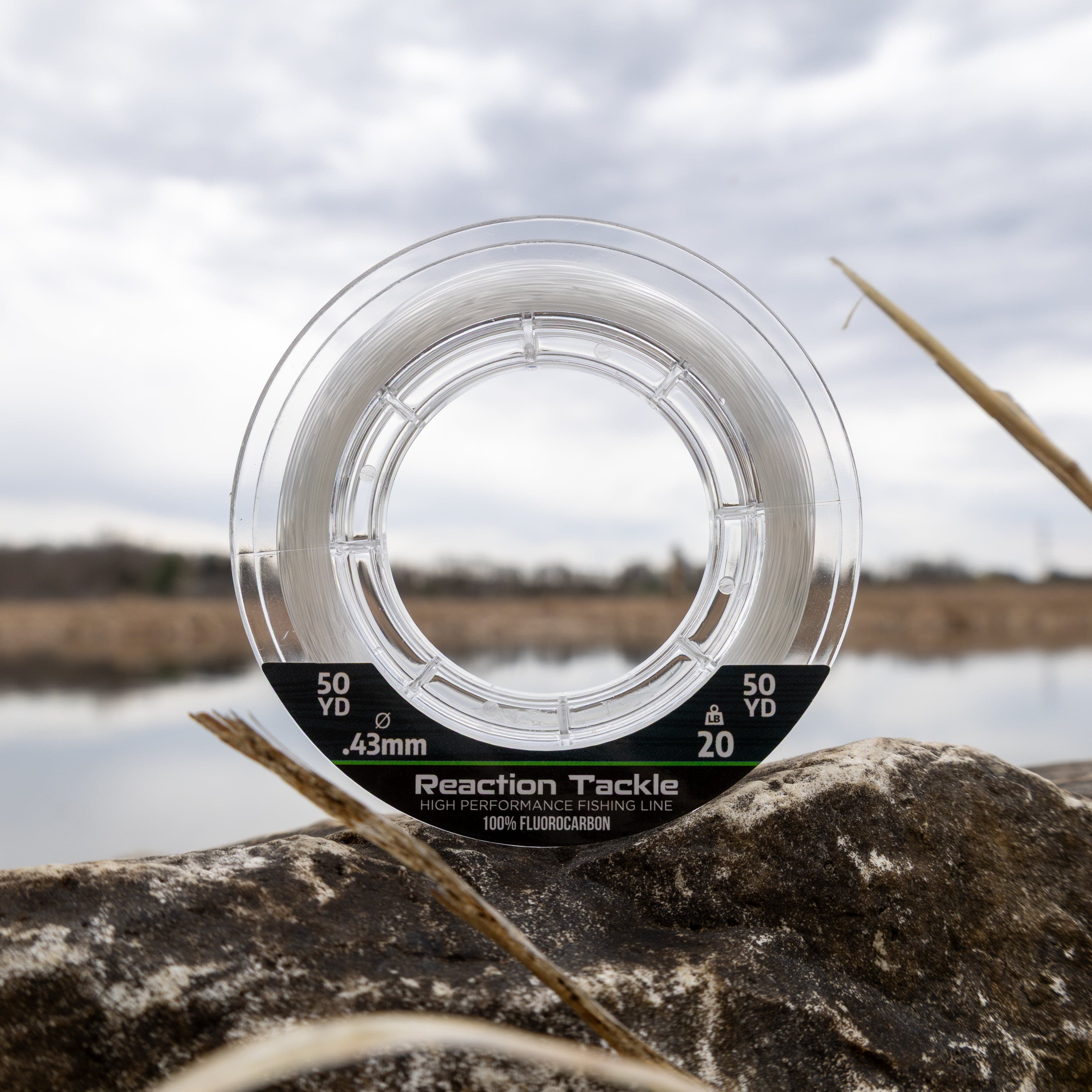 Reaction Tackle Fluorocarbon Fishing Line Reaction Tackle 100% Pure Fluorocarbon Fishing Line