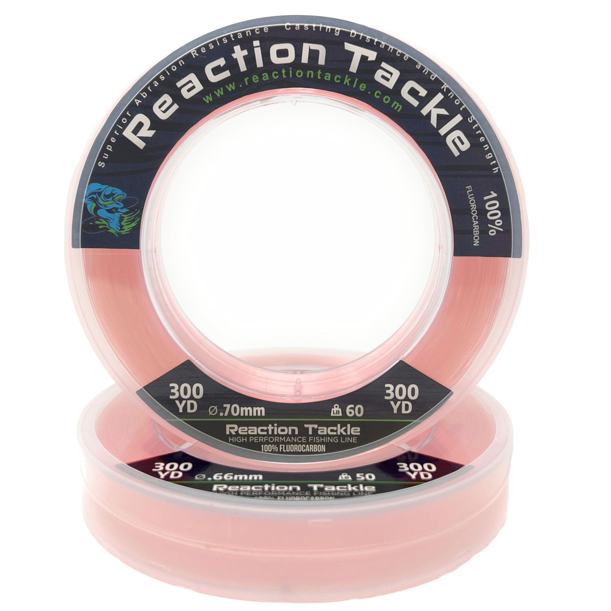 Reaction Tackle Fluorocarbon Fishing Line Reaction Tackle 100% Pure Fluorocarbon Fishing Line