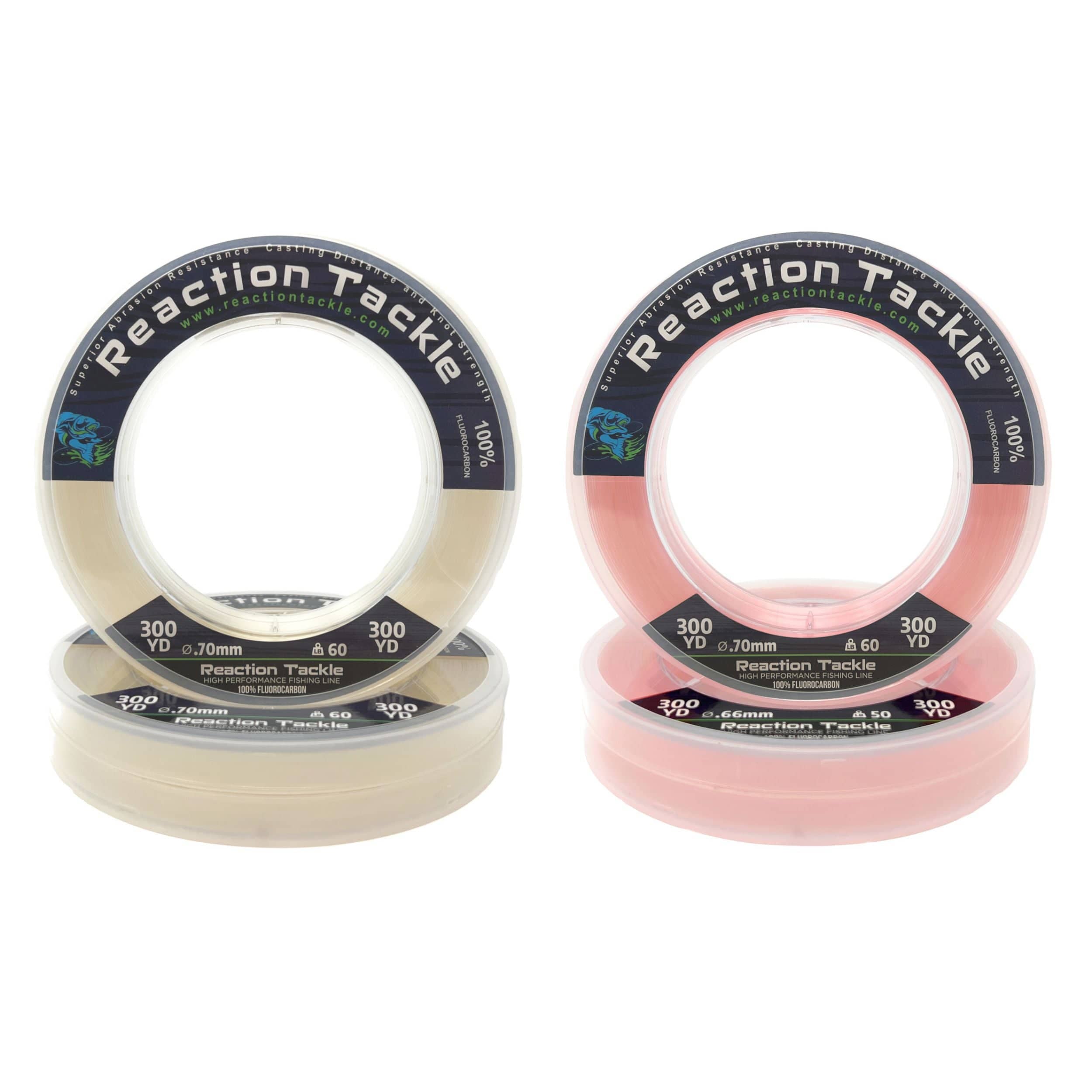 Reaction Tackle Fluorocarbon Fishing Line Reaction Tackle 100% Pure Fluorocarbon Fishing Line