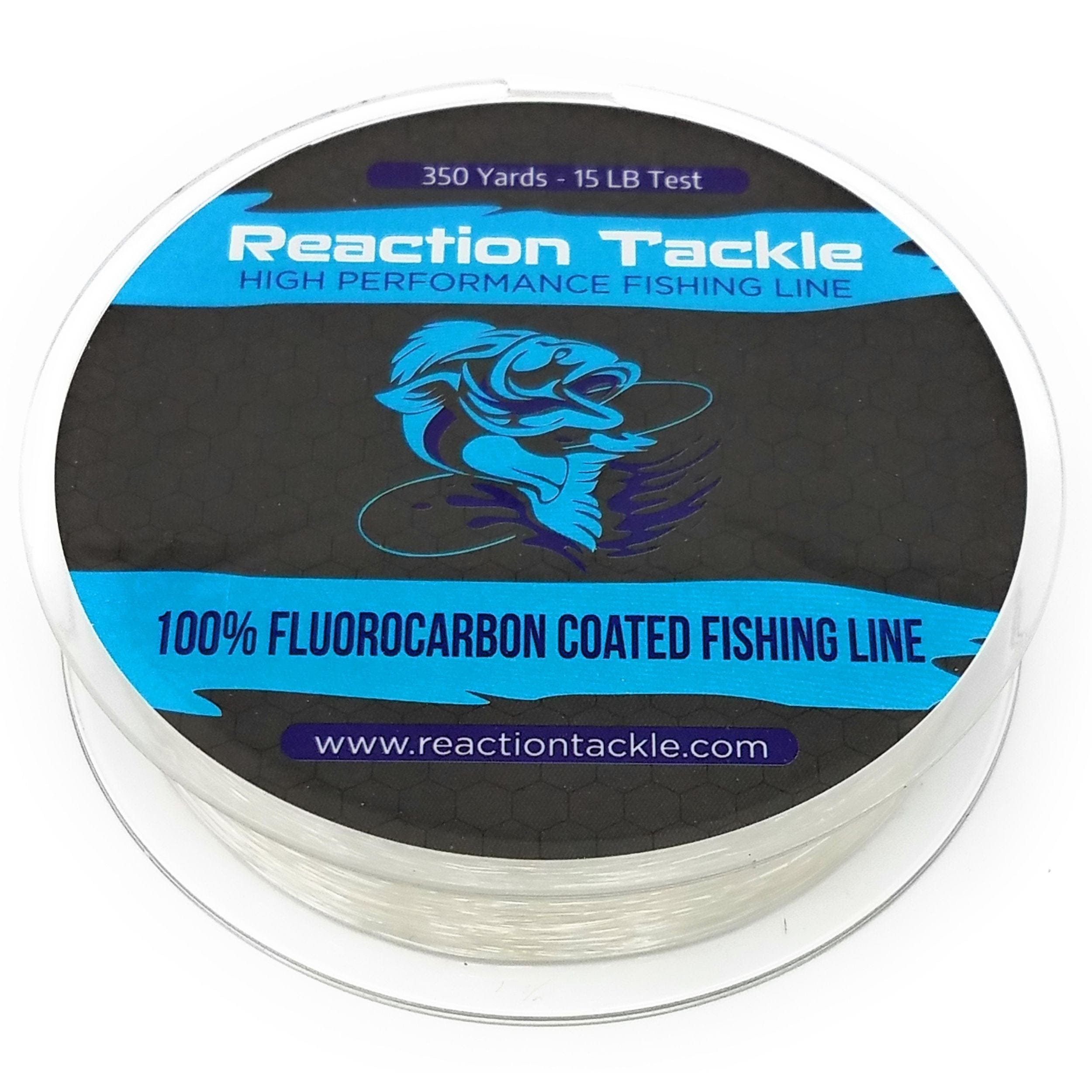 Reaction Tackle Flurocarbon Clear / 4LB (350 yards) Reaction Tackle Fluorocarbon Coated Fishing Line