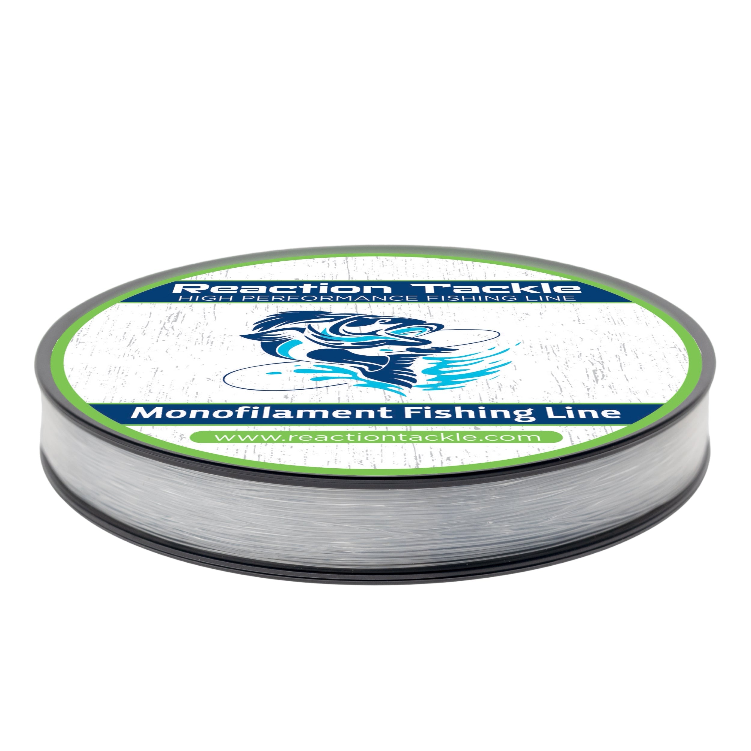 Reaction Tackle Monofilament Clear / 4LB Reaction Tackle Nylon Monofilament Fishing Line 350-yard Spools