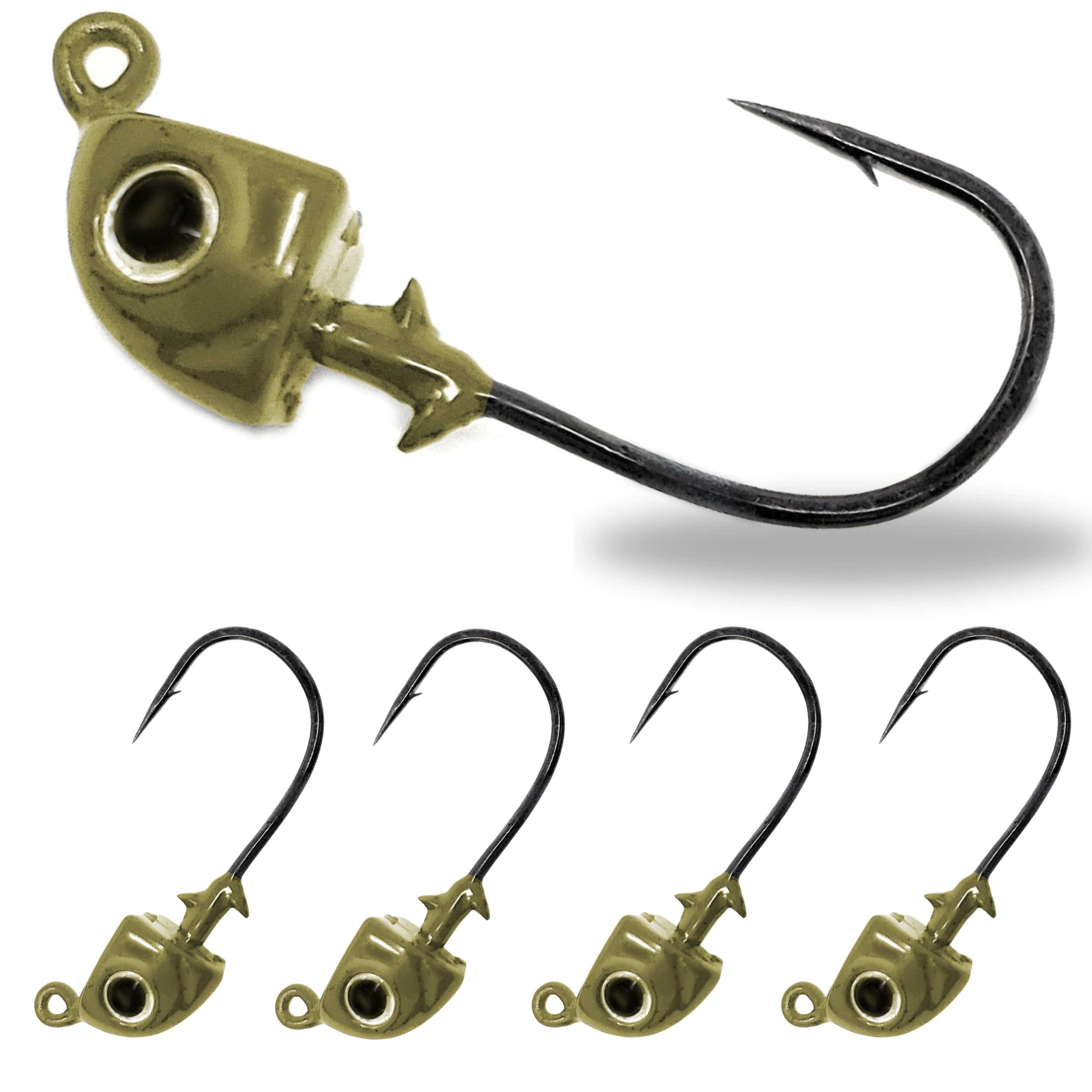 Reaction Tackle Tungsten Fishing Jigs Reaction Tackle Tungsten Swimbait Jig Heads (5-Pack)
