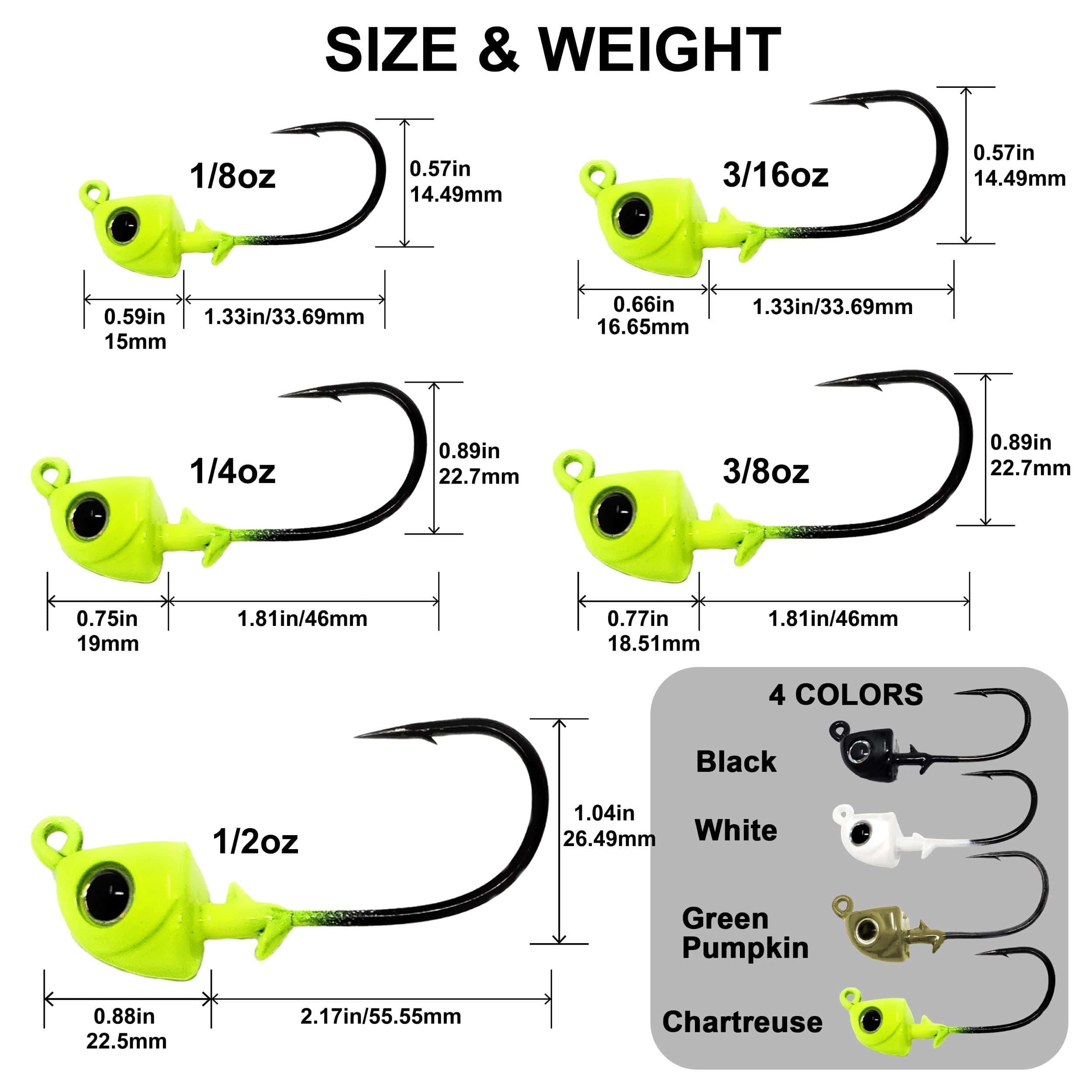 Reaction Tackle Tungsten Fishing Jigs Reaction Tackle Tungsten Swimbait Jig Heads (5-Pack)