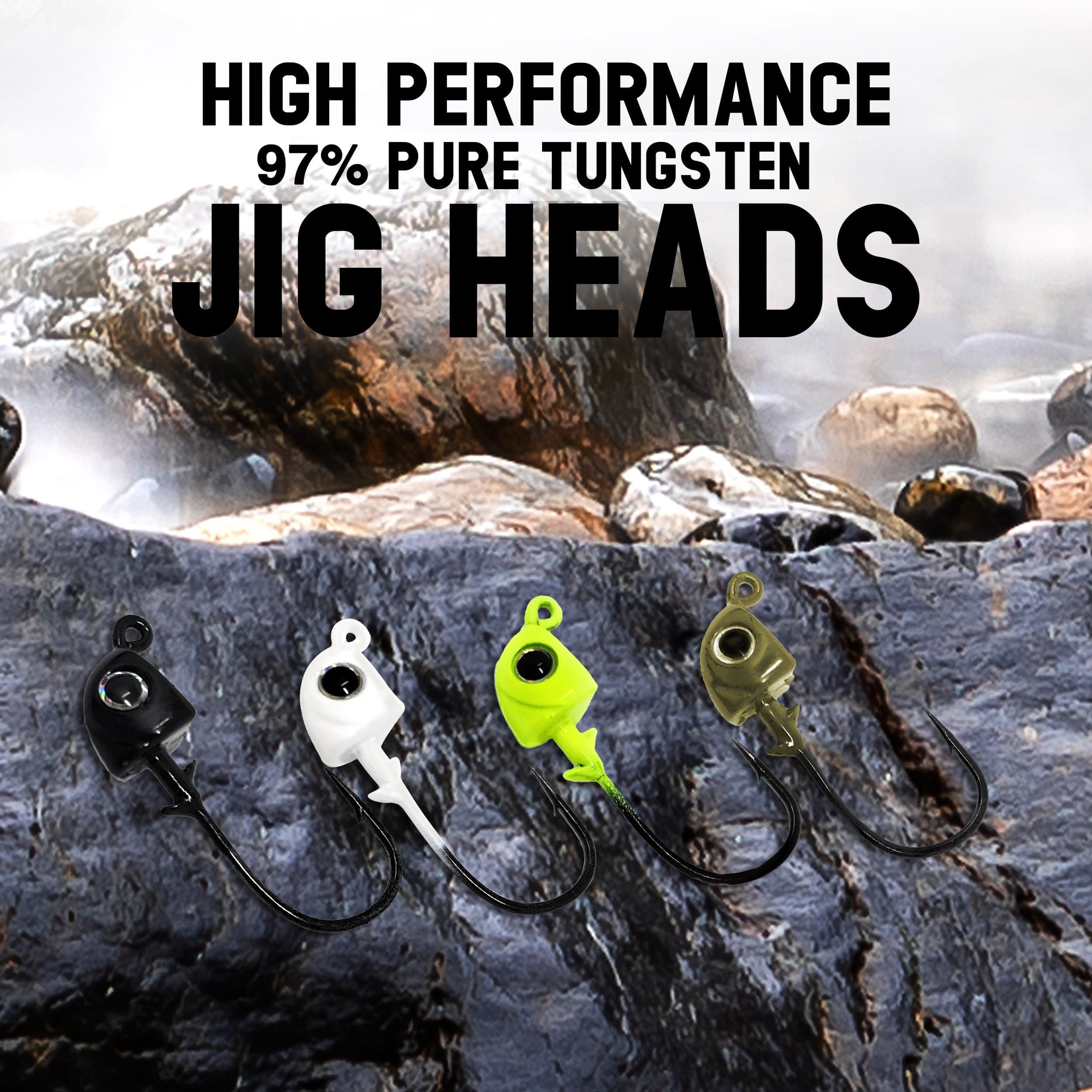 Reaction Tackle Tungsten Fishing Jigs Reaction Tackle Tungsten Swimbait Jig Heads (5-Pack)
