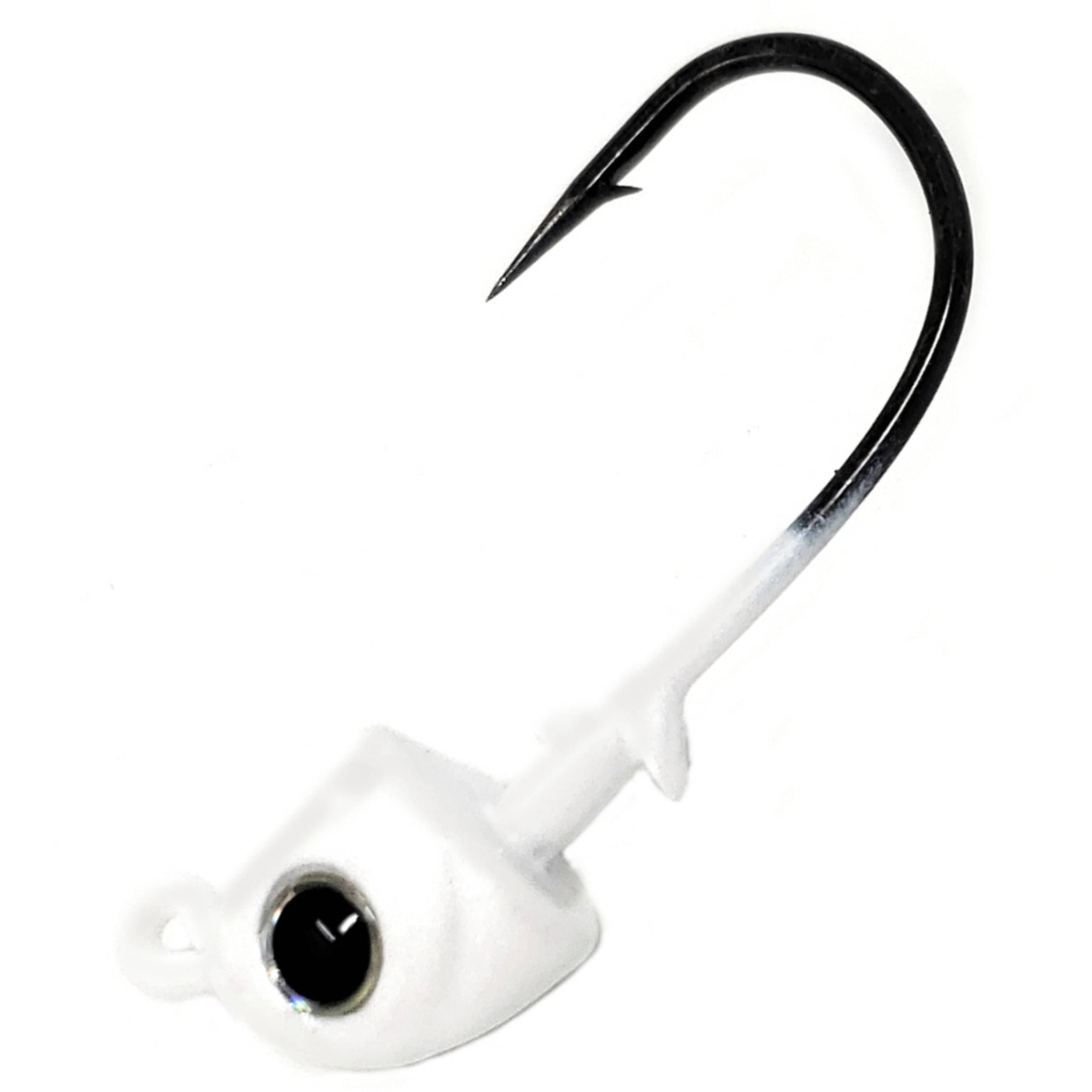 Reaction Tackle Tungsten Fishing Jigs White / 1/8 oz (5-Pack) Reaction Tackle Tungsten Swimbait Jig Heads (5-Pack)