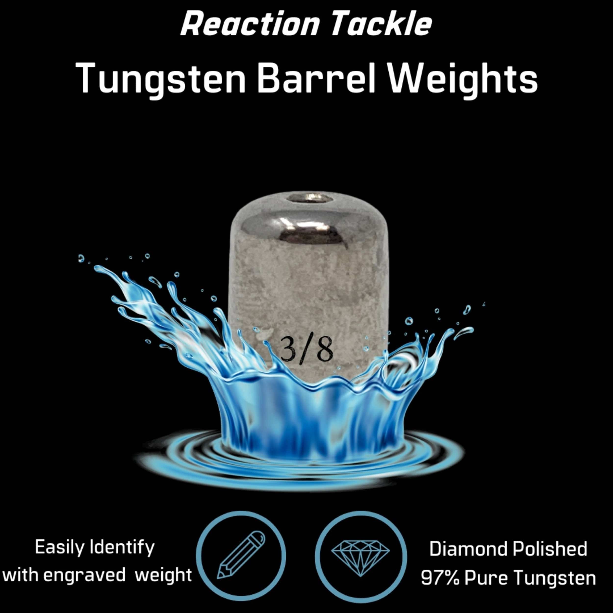 Reaction Tackle tungsten weights Reaction Tackle Tungsten Barrel Weights