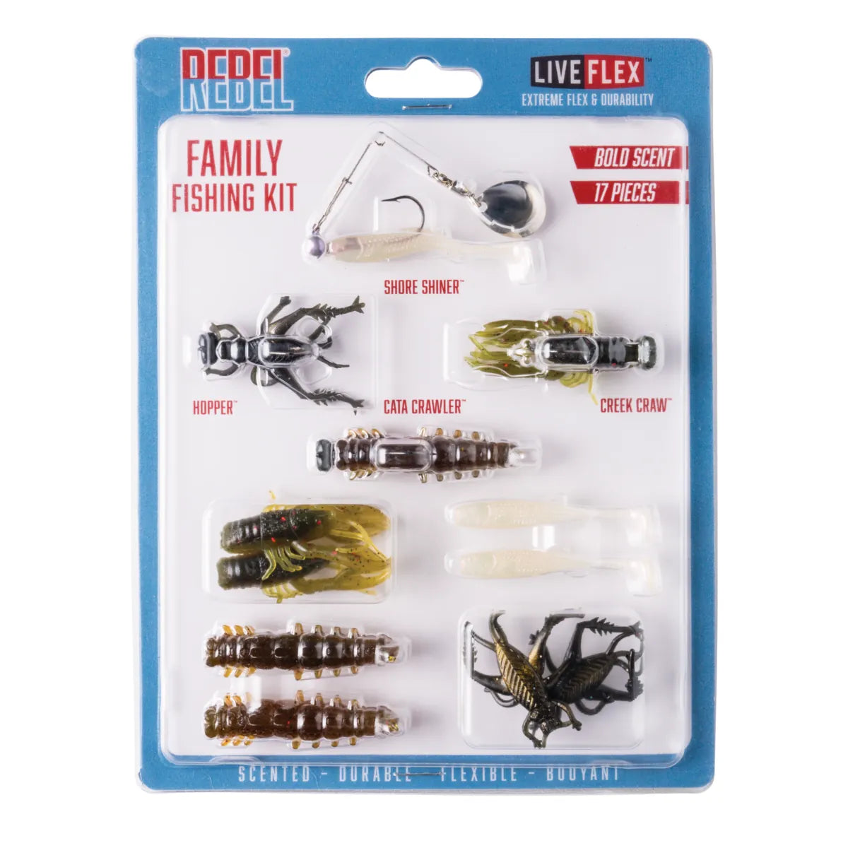 Rebel Baits Rebel Pond and Creek Family Fishing Kit