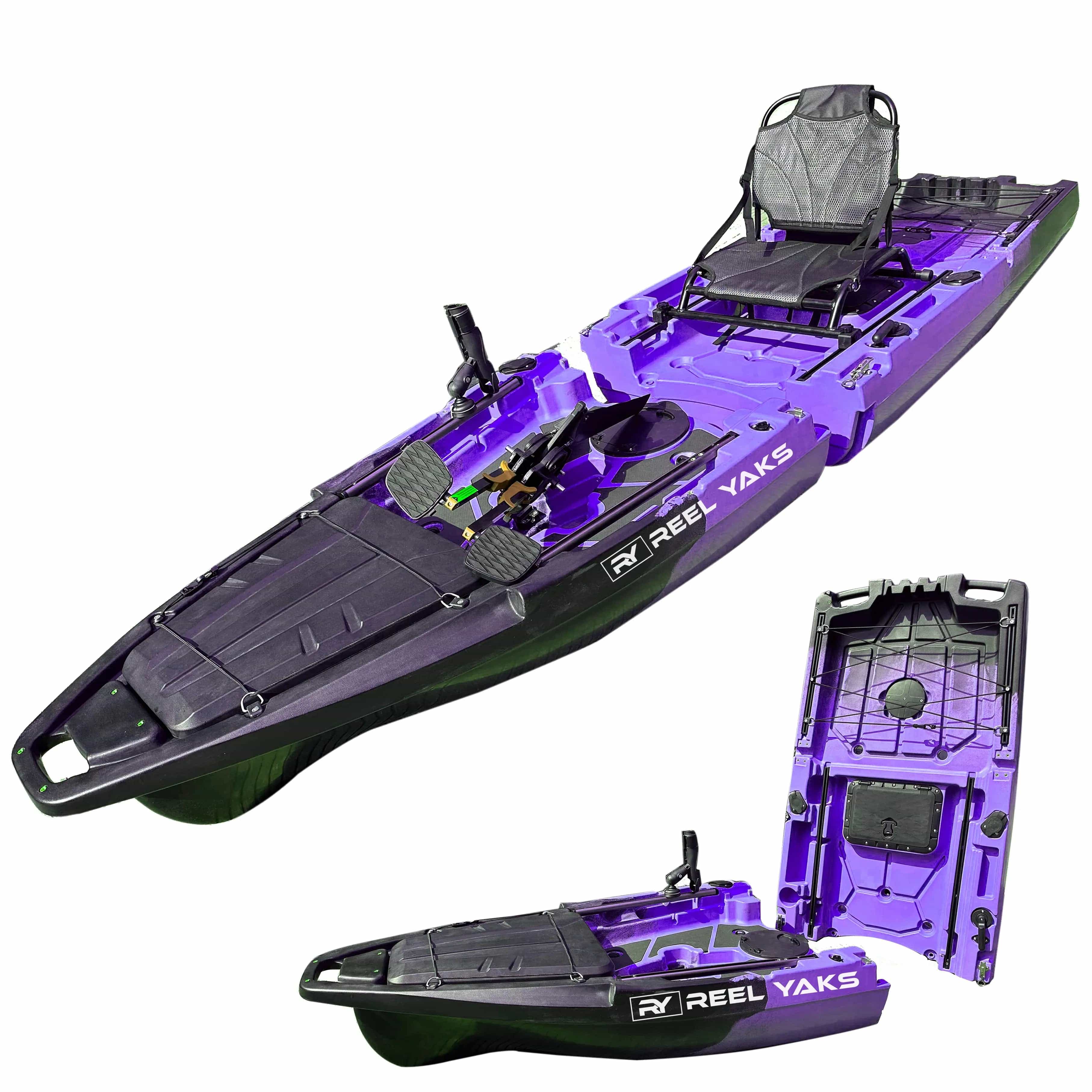 ReelYaks Kayaks Custom / in 8 - 11 weeks / Standard Recon 10ft Fin Drive Modular Fishing Kayak