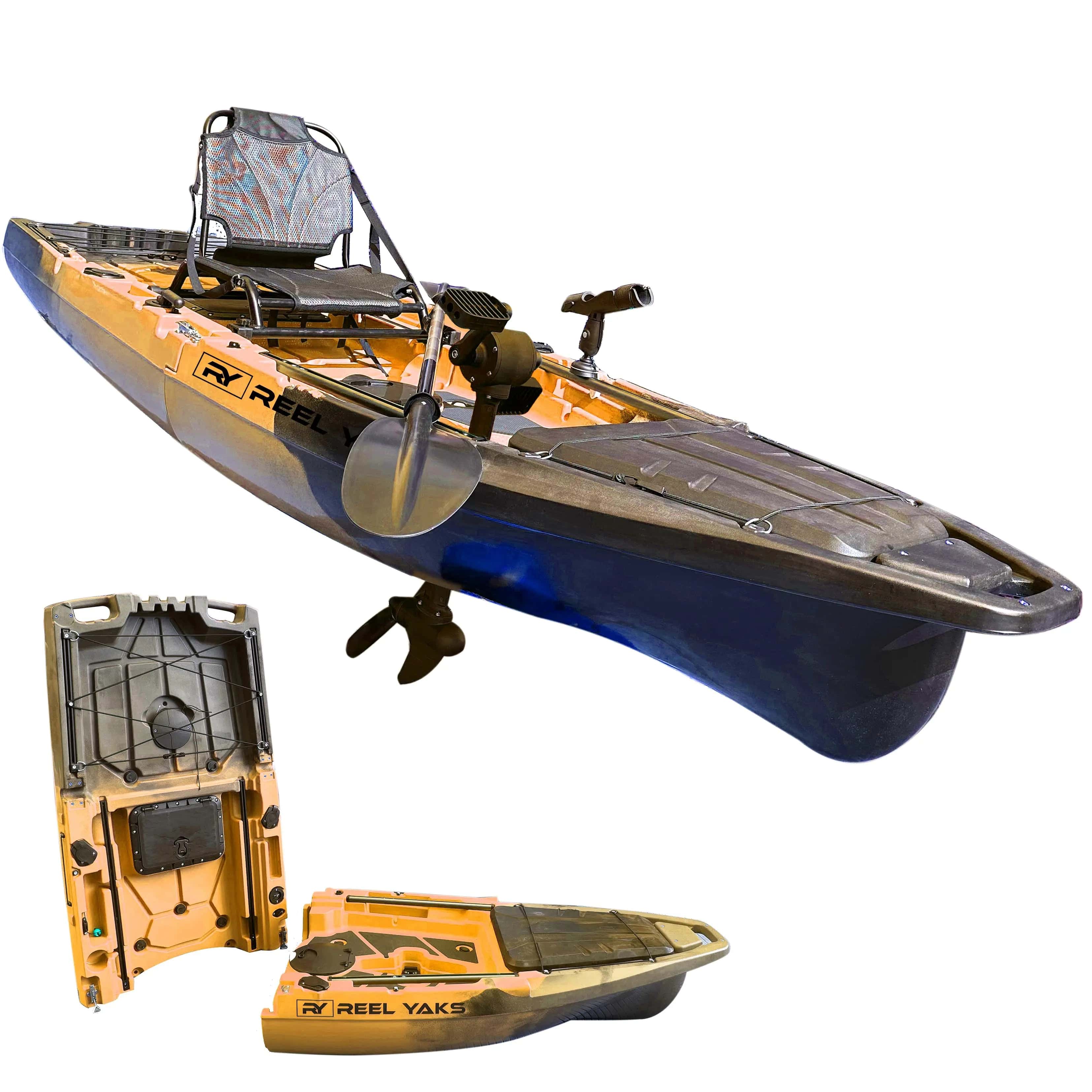 ReelYaks Kayaks Custom / in 8 - 11 weeks / Standard Recon 10ft Propeller Drive Modular Fishing Kayak