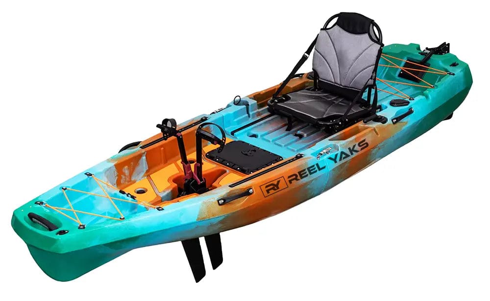ReelYaks Kayaks Sunrise / in 1 - 2 weeks / Standard Seat Radar 10ft Fin Drive Modular Fishing Kayak
