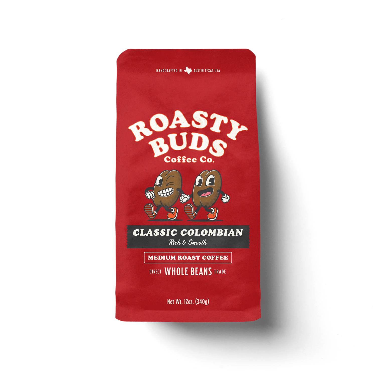 Roasty Buds Coffee 1 Bag / Ground Single-Origin Colombian