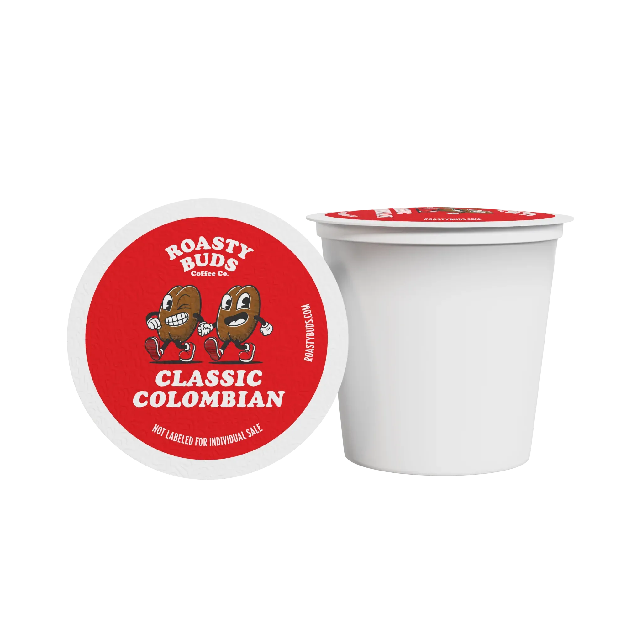 Roasty Buds Coffee 12 Pods Classic Colombian Coffee Pods