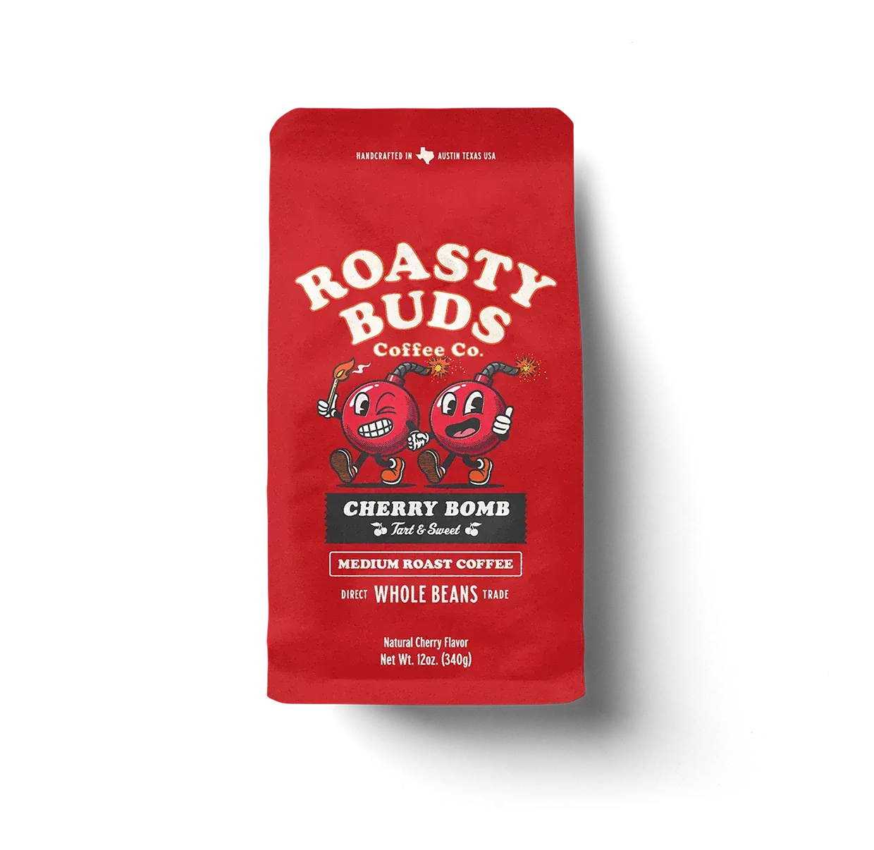Roasty Buds Coffee Cherry Bomb Whole Bean Wholesale Coffee: Whole & Ground 5lb