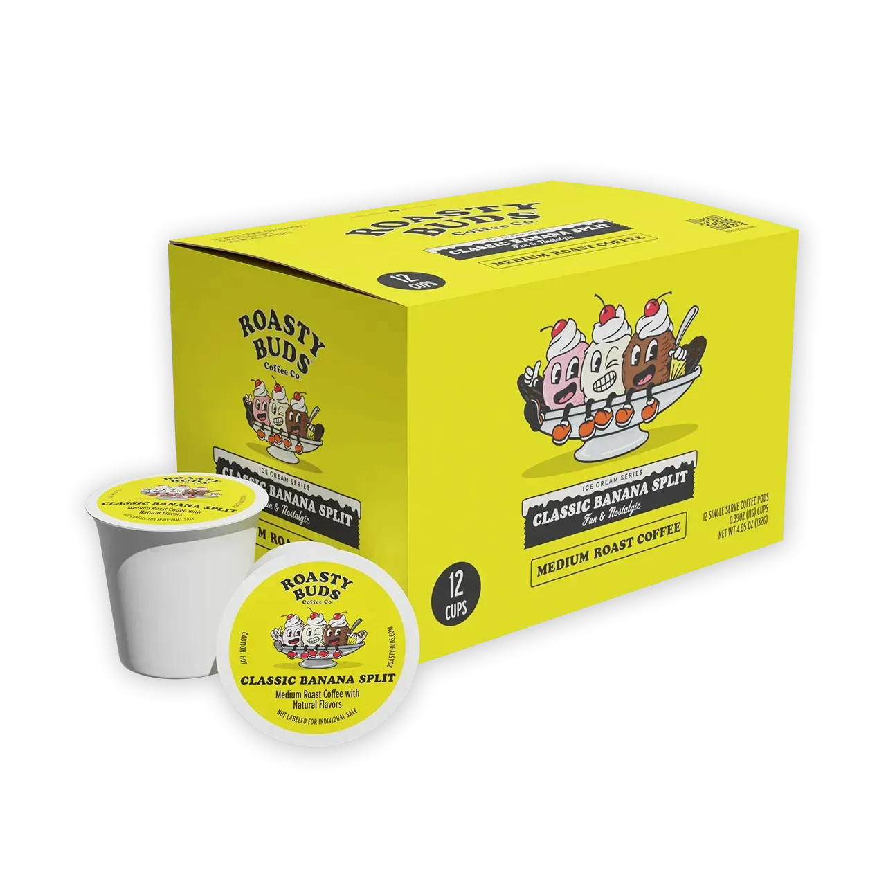 Roasty Buds Coffee Classic Banana Split Coffee Pods