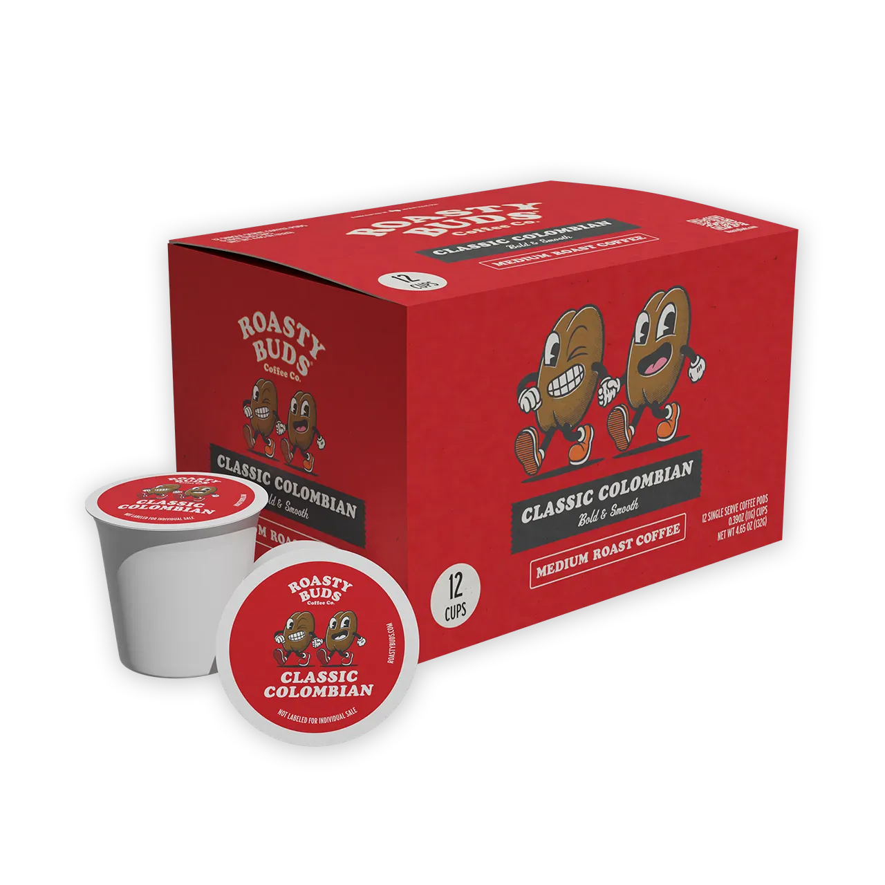 Roasty Buds Coffee Classic Colombian Coffee Pods