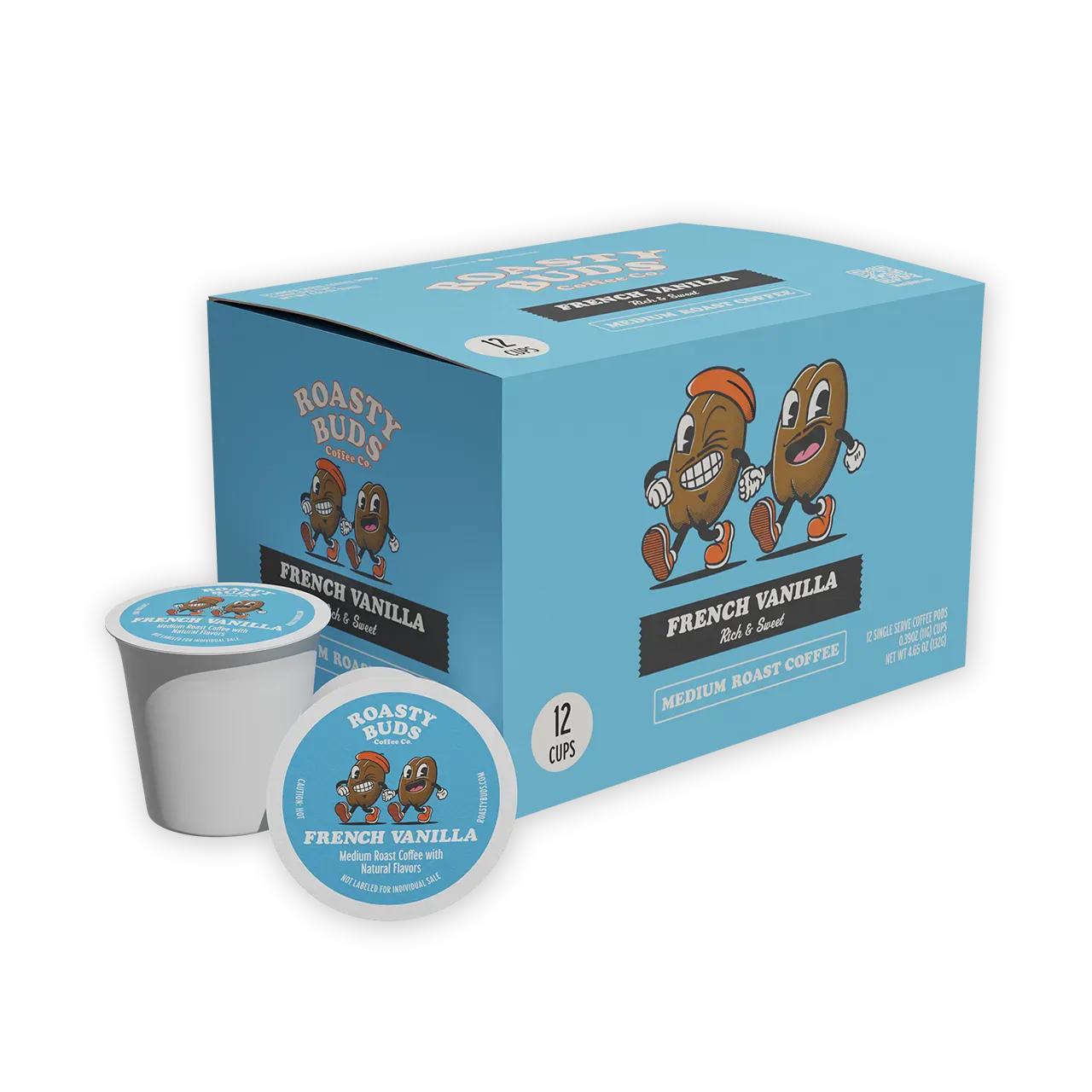 Roasty Buds Coffee French Vanilla Coffee Pods