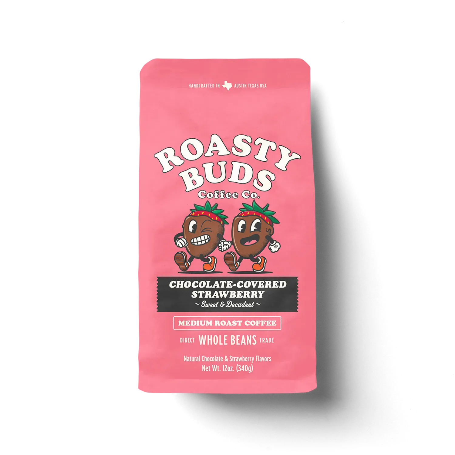 Roasty Buds Coffee Ground / 1 Bag Chocolate-Covered Strawberry