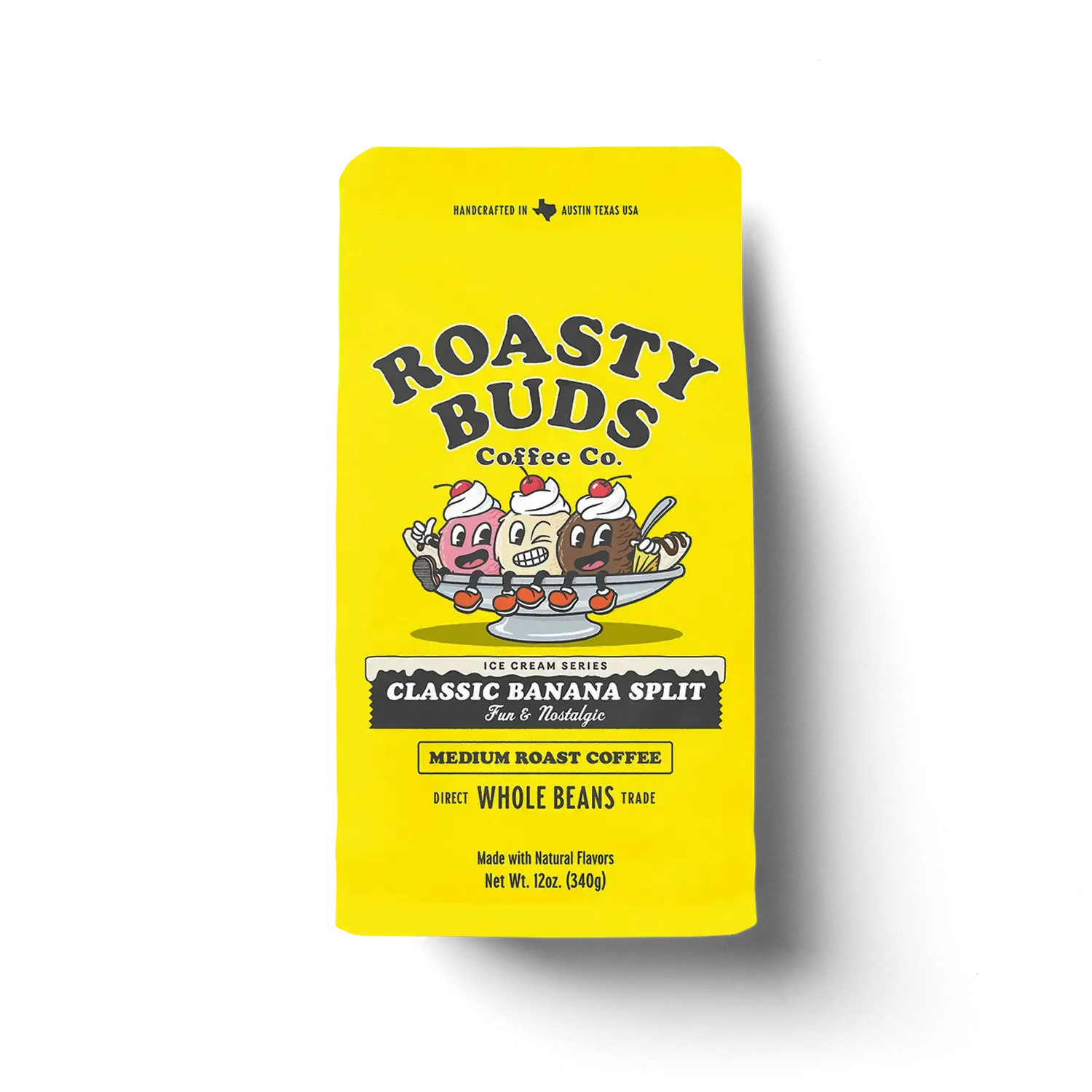 Roasty Buds Coffee Ground / 1 Bag Classic Banana Split