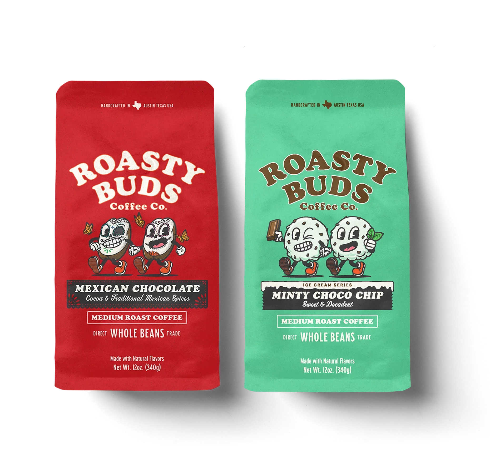 Roasty Buds Coffee Ground Mexi Choco & Minty