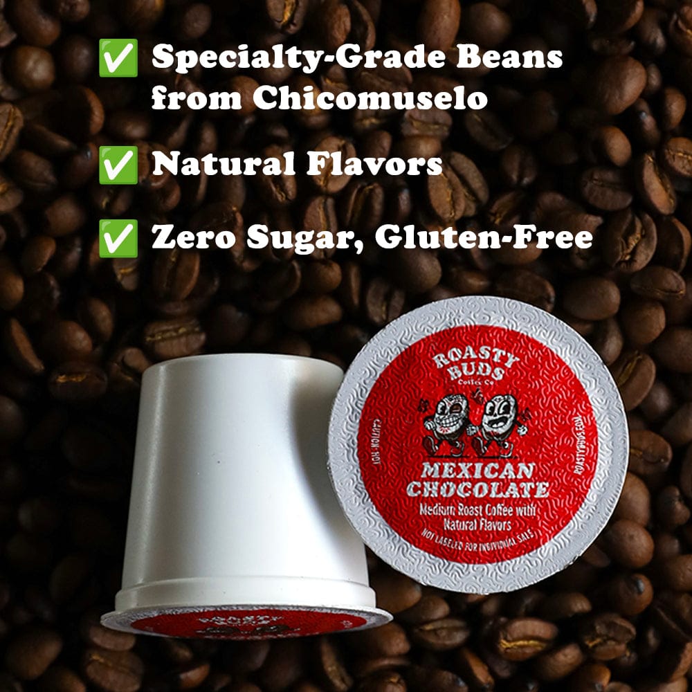Roasty Buds Coffee Mexican Chocolate Coffee Pods
