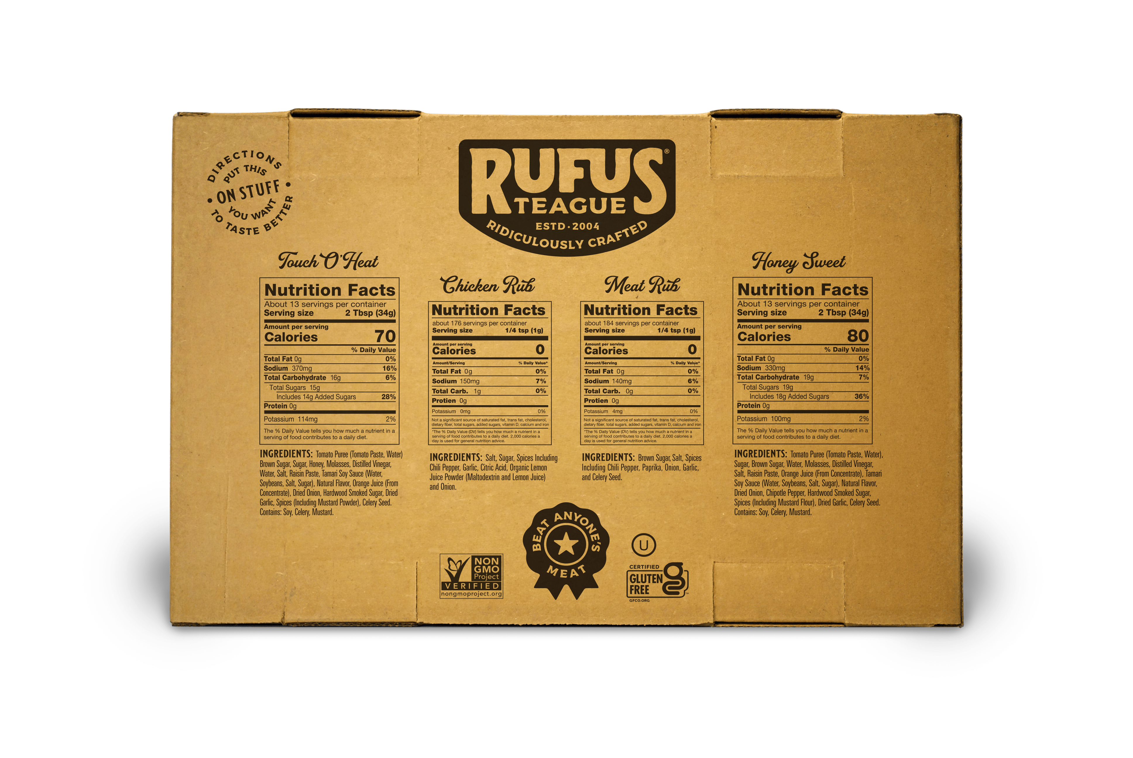 Rufus Teague BBQ Rubs & Seasonings SAUCIN' & RUBBIN' KIT