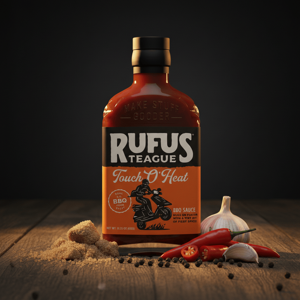 Rufus Teague BBQ Sauce TOUCH O' HEAT BBQ SAUCE