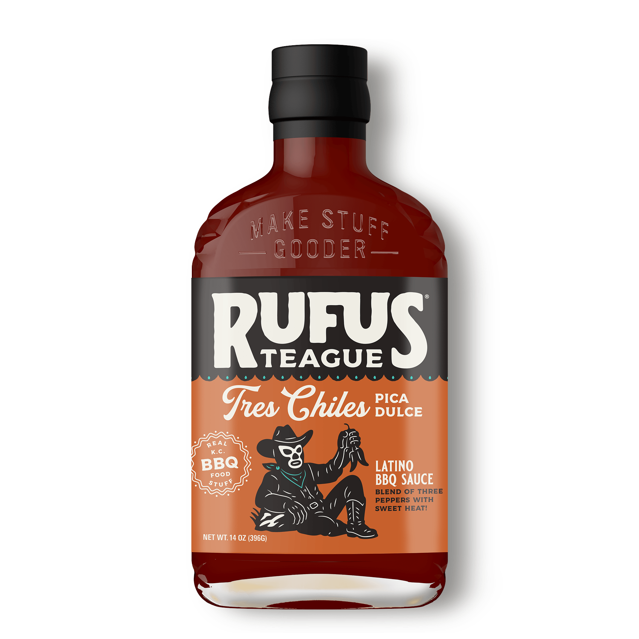 Rufus Teague BBQ Sauce TRES CHILES PICA DULCE BBQ SAUCE