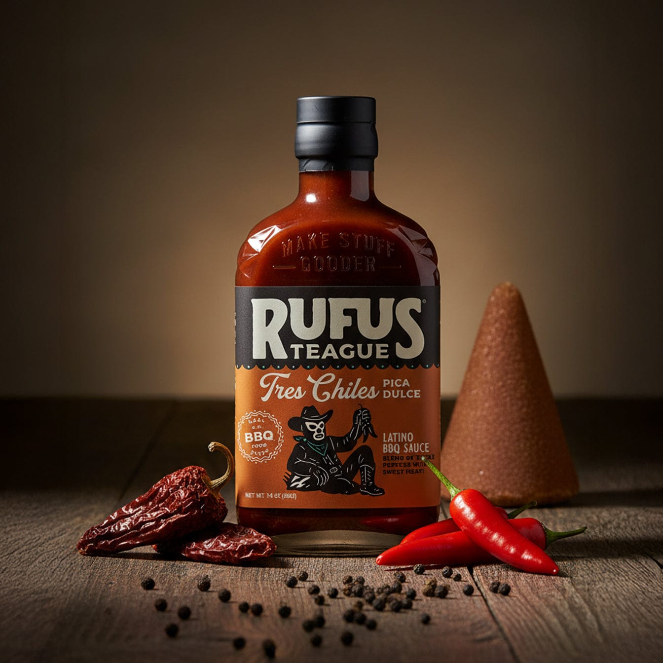 Rufus Teague BBQ Sauce TRES CHILES PICA DULCE BBQ SAUCE