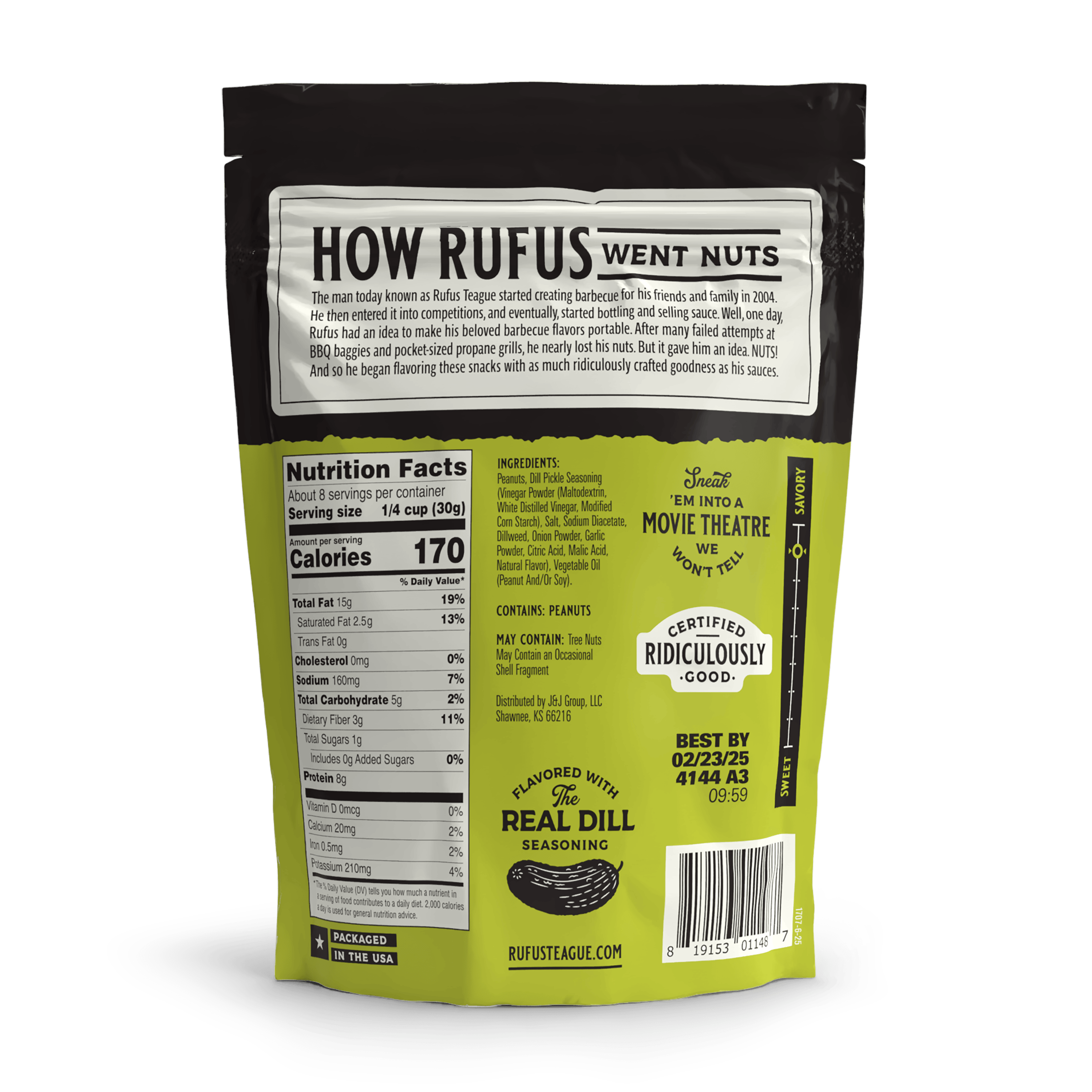 Rufus Teague Nuts DILL PICKLE PEANUTS