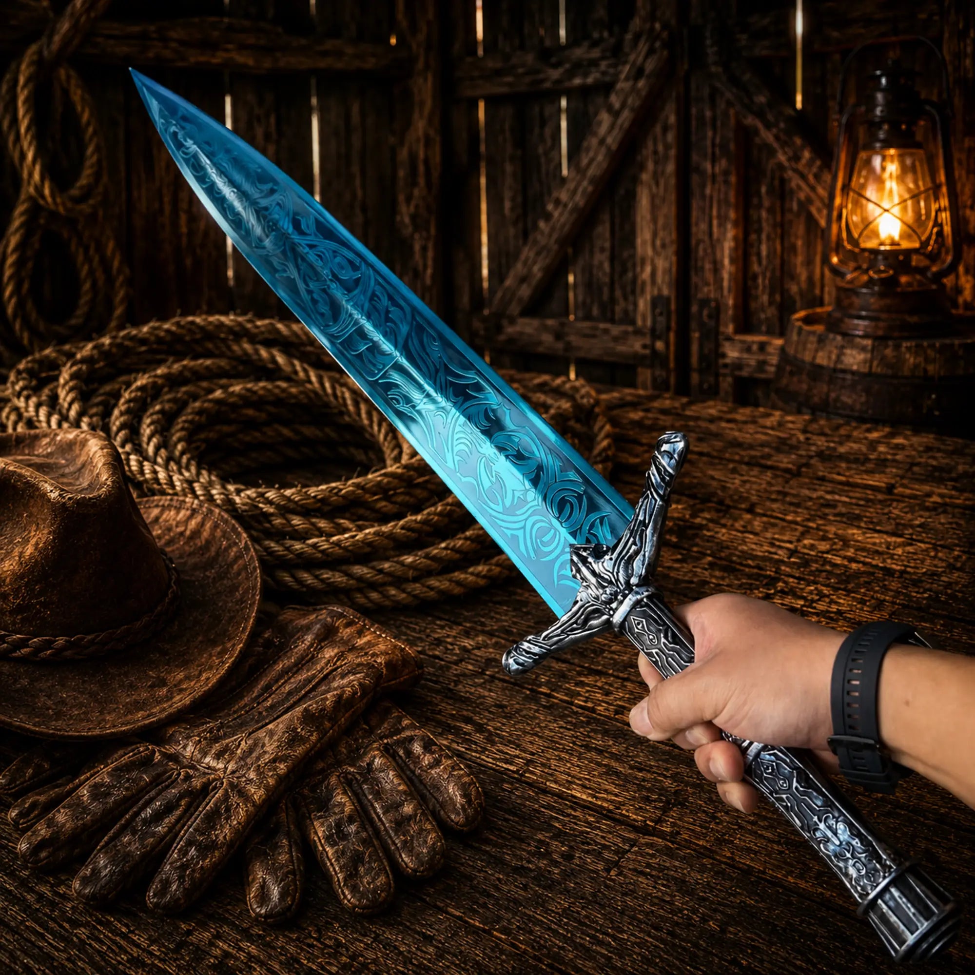 SHAM KNIVES swords Moonlight Greatsword Sword – Full Metal Dark Moon Blade 39"