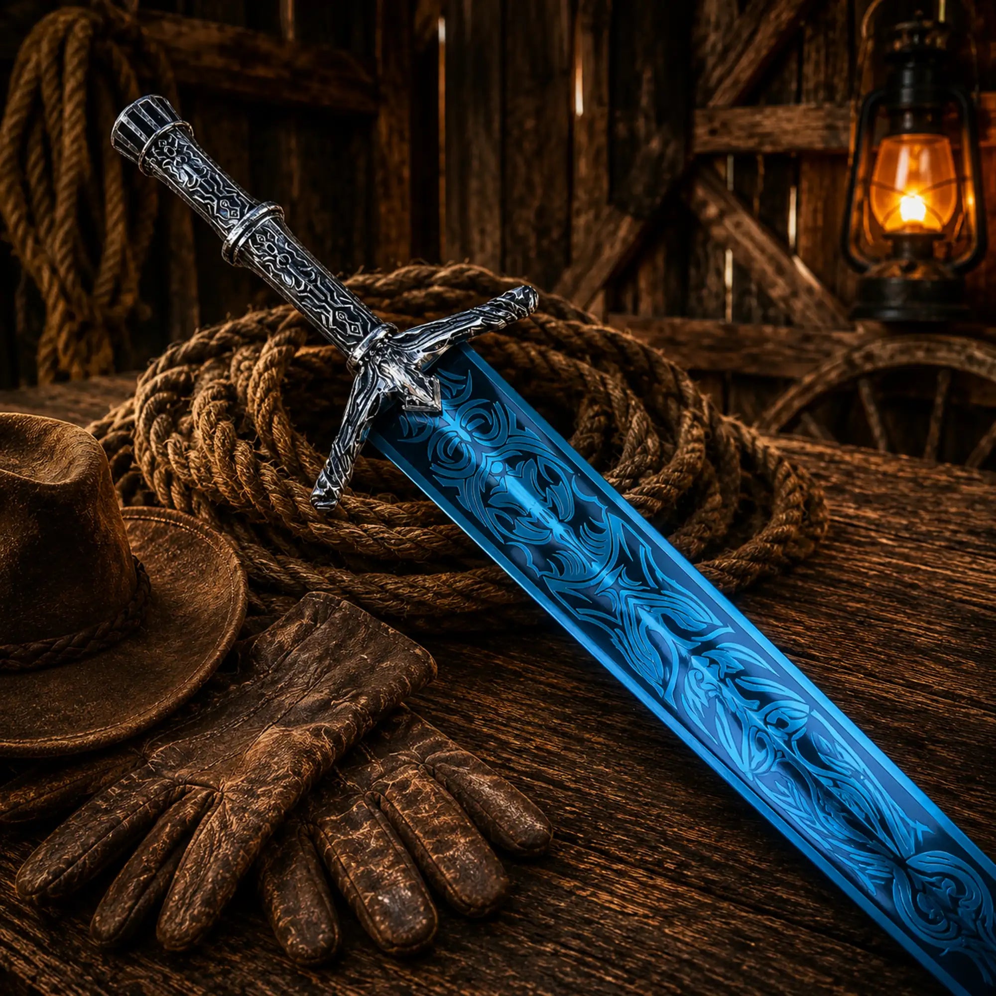 SHAM KNIVES swords Moonlight Greatsword Sword – Full Metal Dark Moon Blade 39"