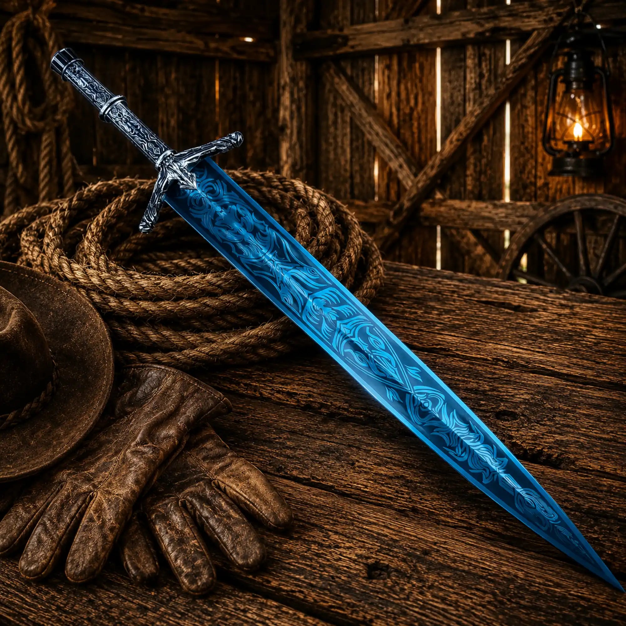 SHAM KNIVES swords Moonlight Greatsword Sword – Full Metal Dark Moon Blade 39"