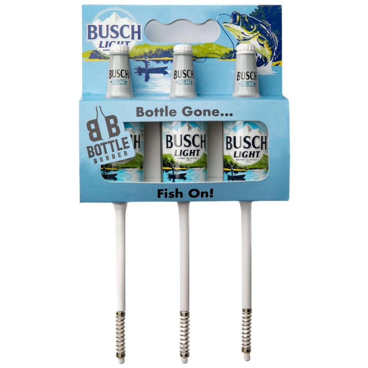 Southern Bell Brands Fishing Floats & Bobbers Busch Light Fishing Bobbers Limited Edition (3 Pack) – Funny Beer Bottle Lures – Premium Fishing Gift for Men