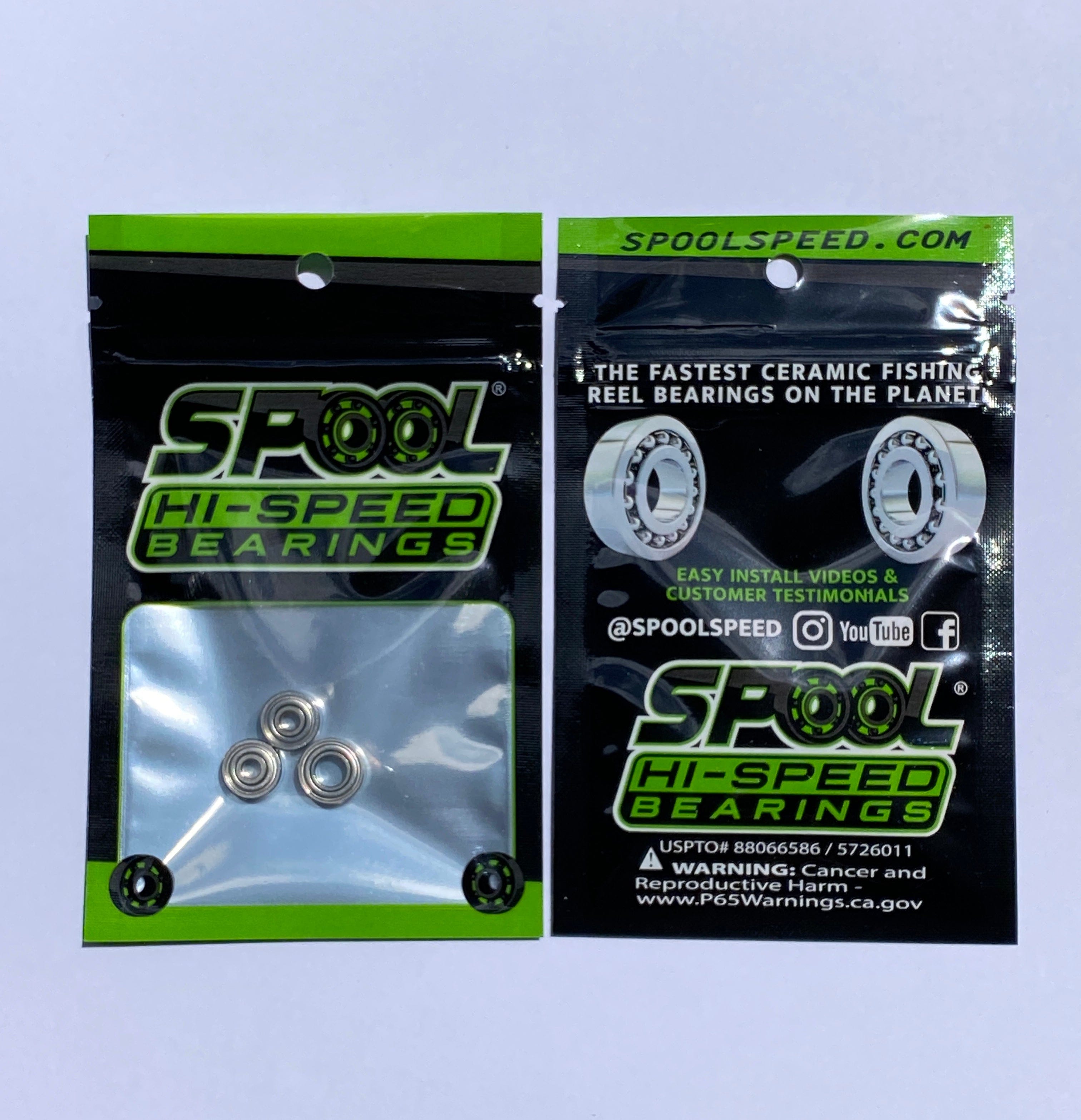 Spool Hi-Speed Bearings new SS Ceramic Piscifun Torrent, Perseus Kit
