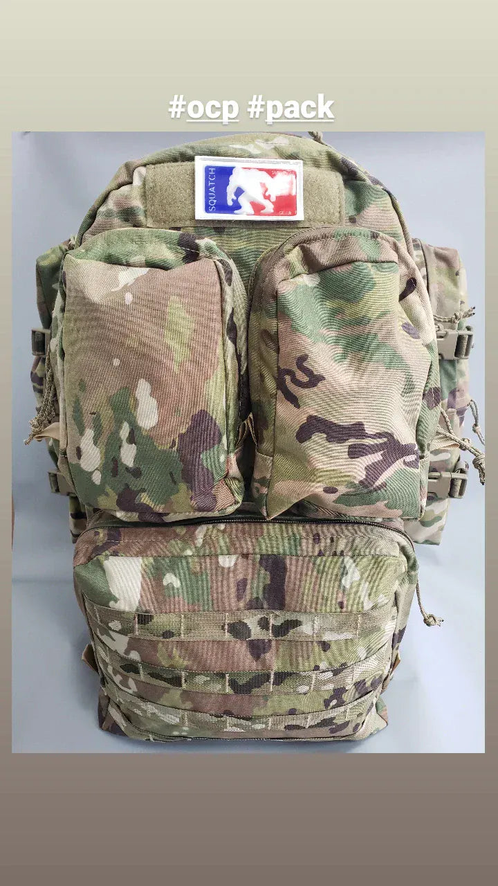 SquatchSurvivalGear Backpacks OCP Multicam Grassman framed pack - MOLLE panel Bundle