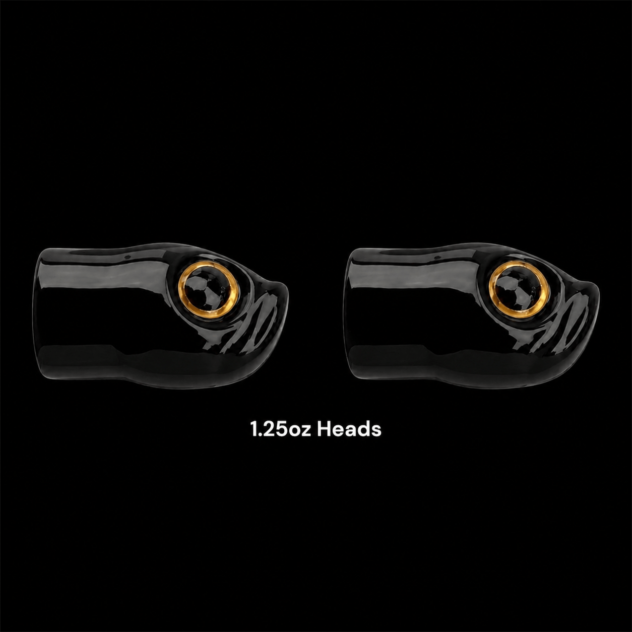 Stack Tackle 1.25 oz / Black Replacement Heads- 5/0 Screwy Head Jigs