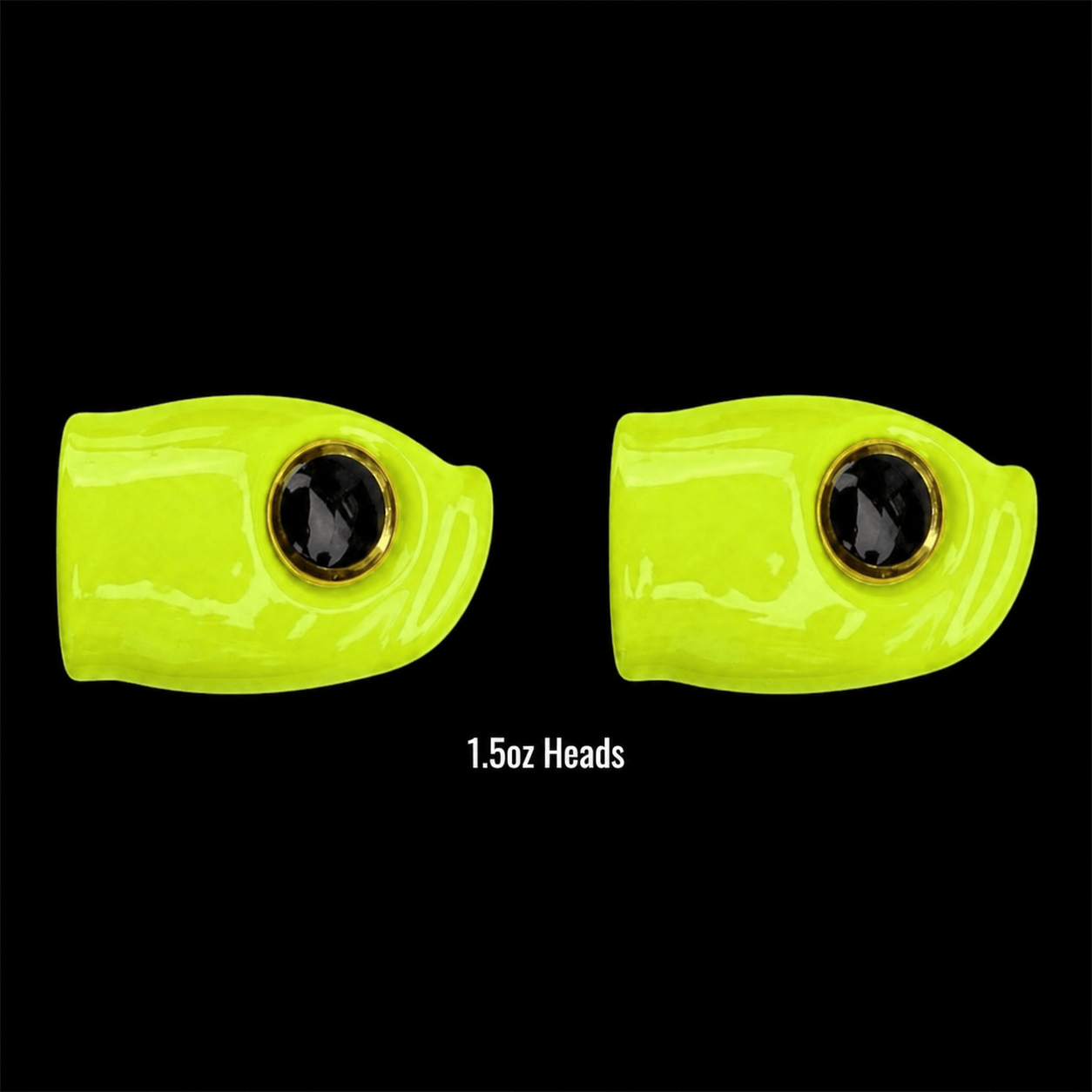 Stack Tackle 1.5 oz / Chartreuse Replacement Heads- 5/0 Screwy Head Jigs