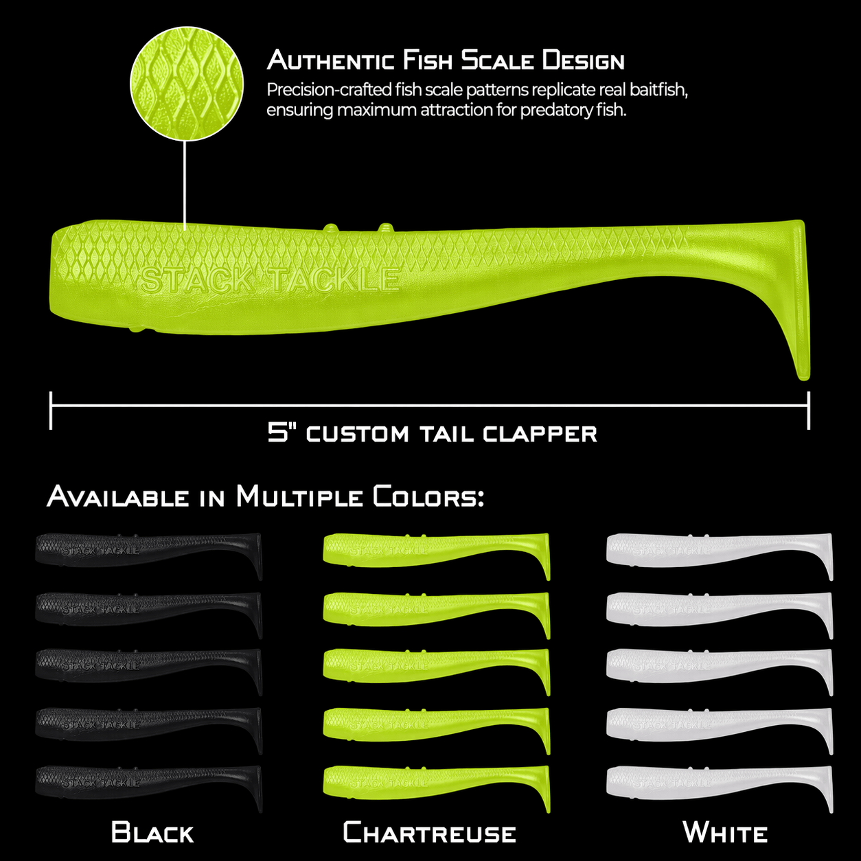 Stack Tackle 5" Tail Clapper