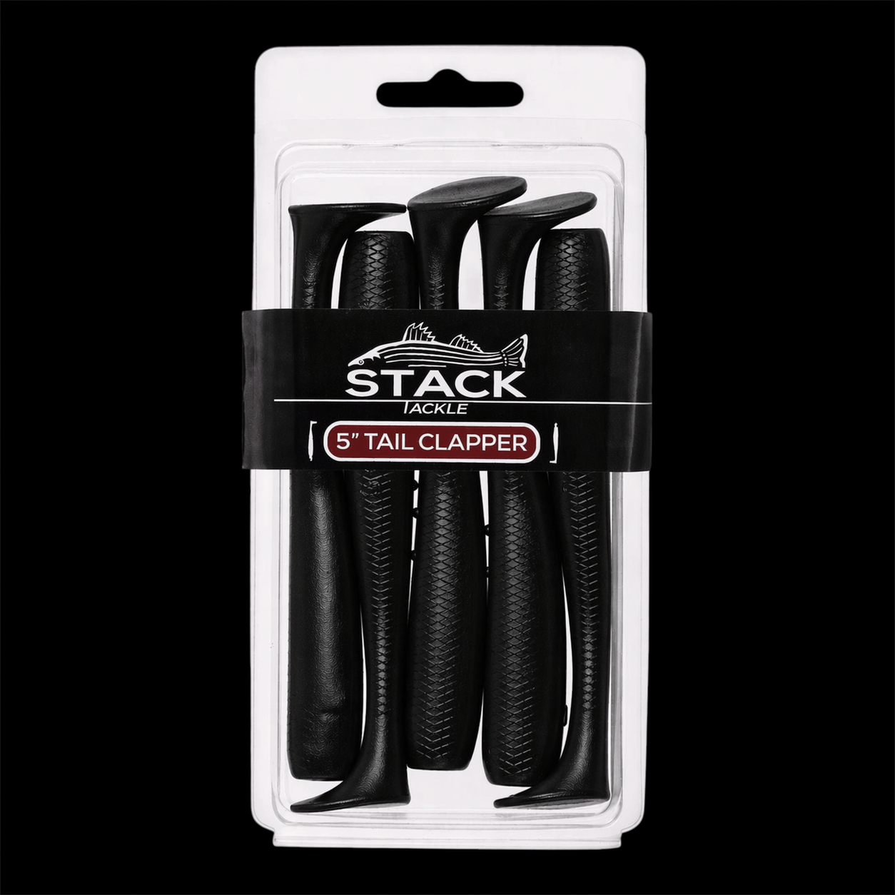 Stack Tackle Black 5" Tail Clapper