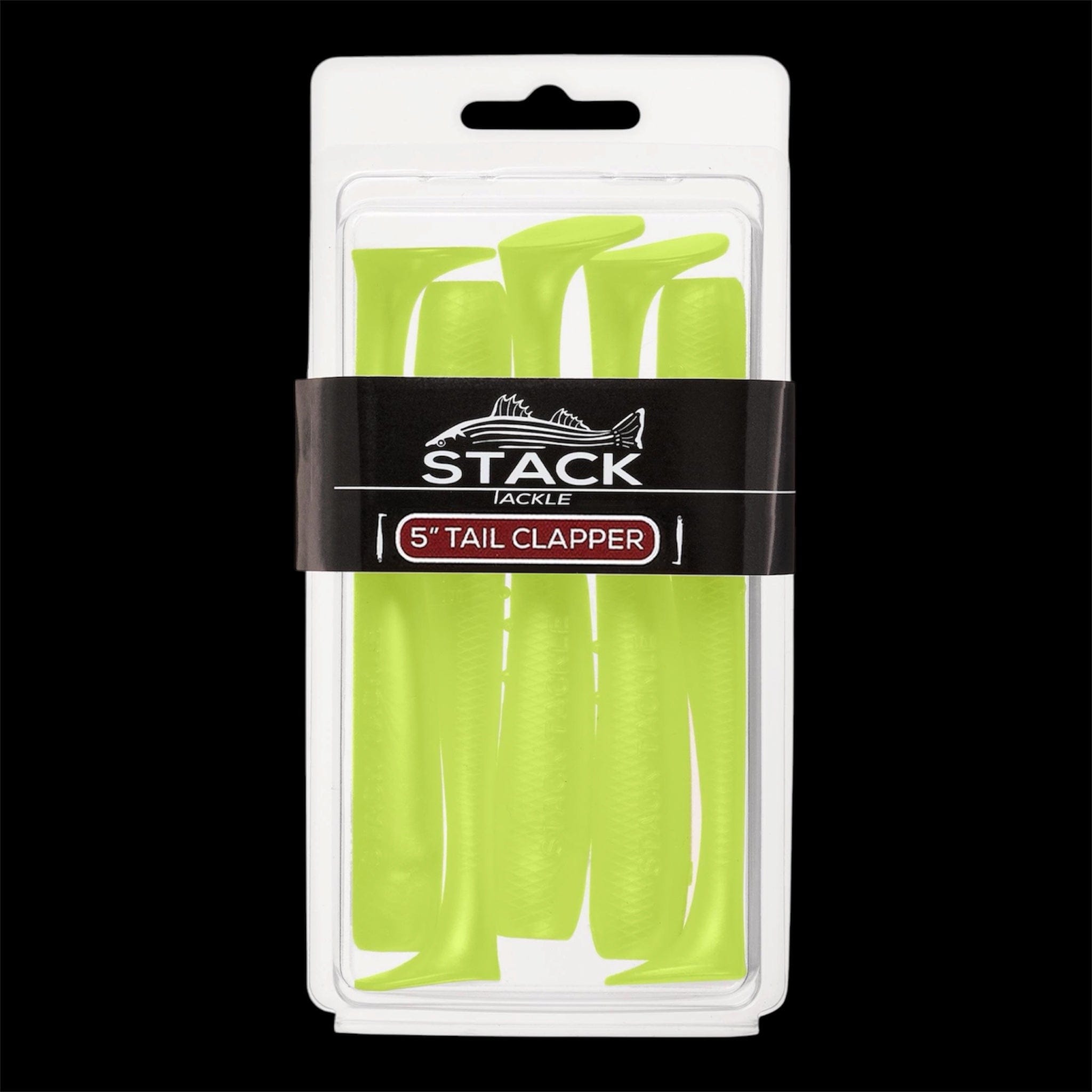 Stack Tackle Chartreuse 5" Tail Clapper