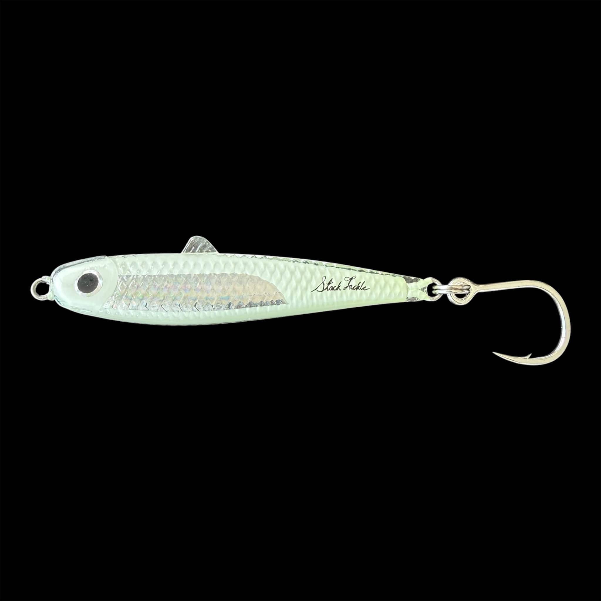 Stack Tackle Lures White Chovie Jig 3/4oz