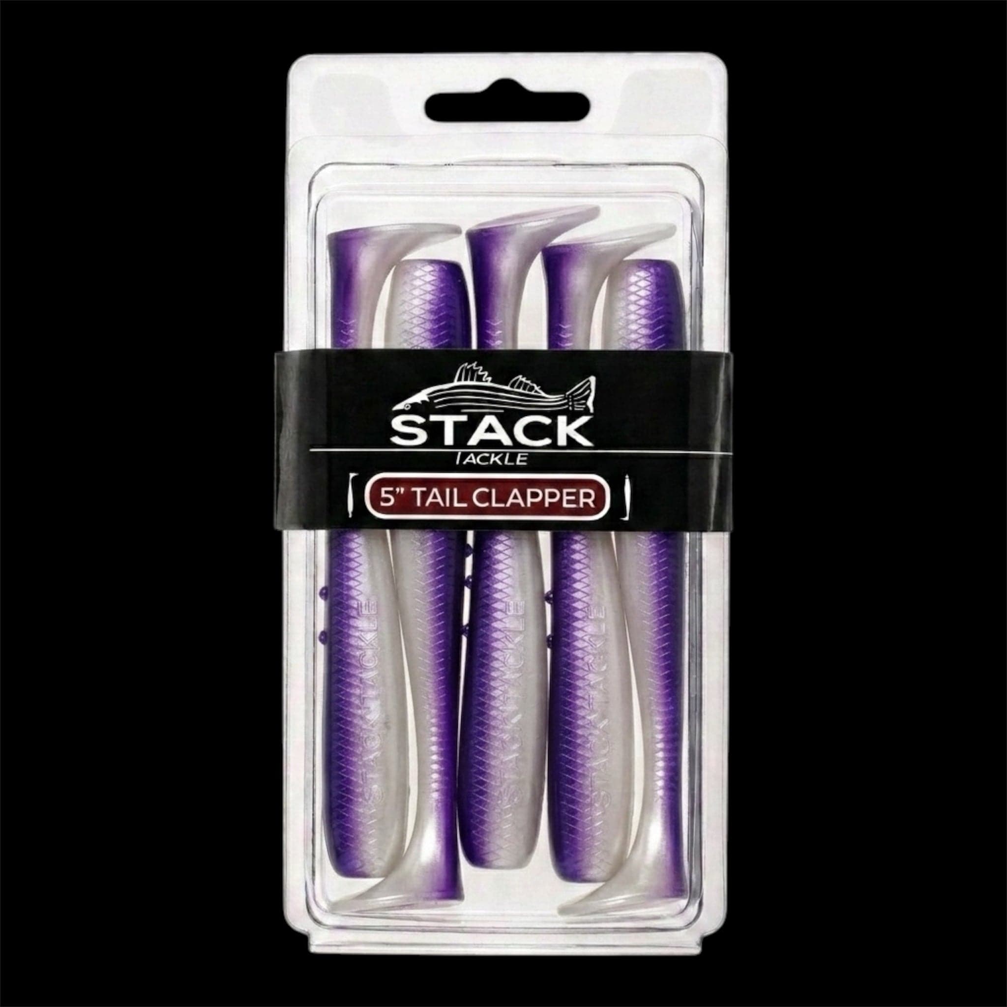 Stack Tackle Purple Pulse 5" Tail Clapper