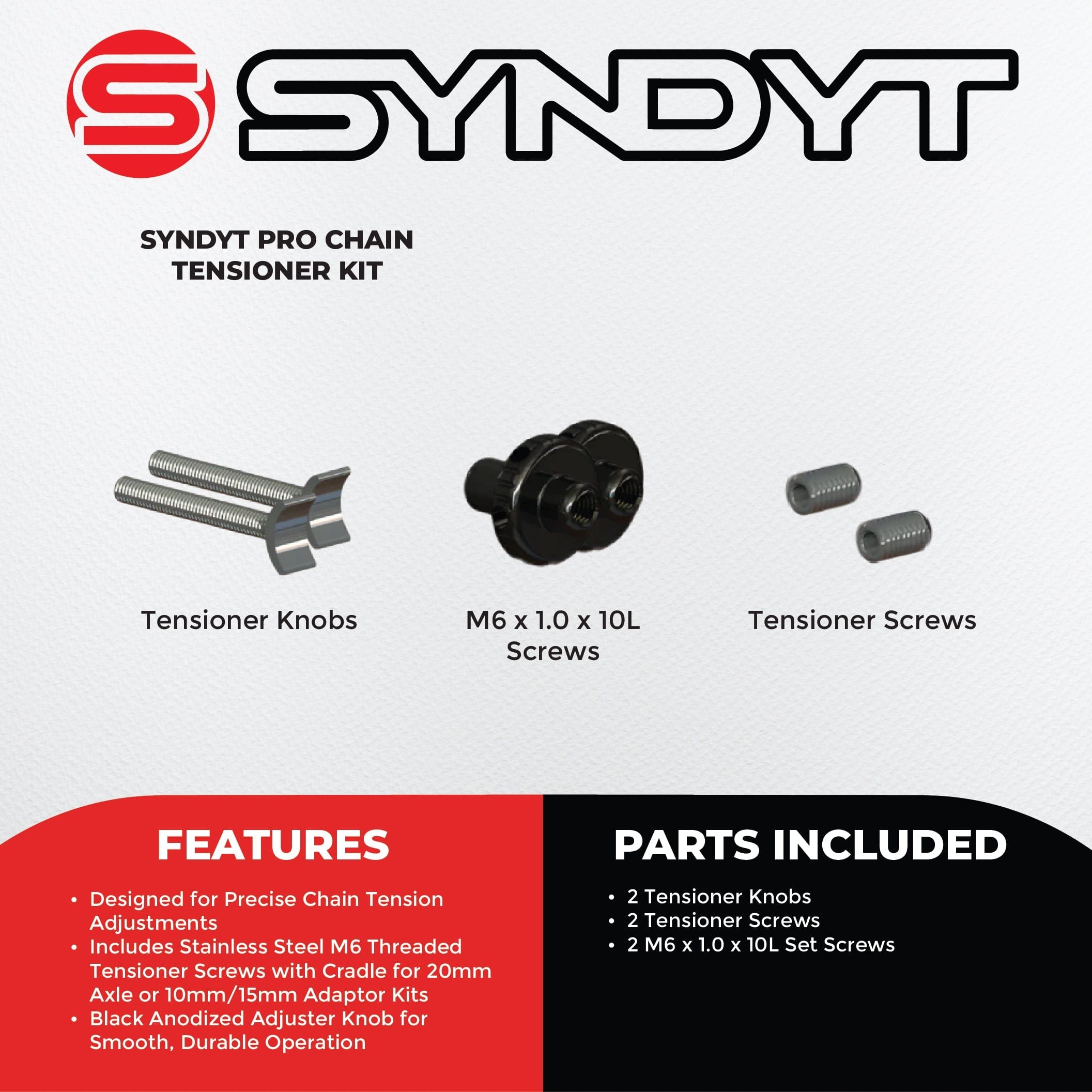 SYNDYT, LLC Bike Frame Parts Syndyt PRO BMX Bike Chain Tensioner Kit