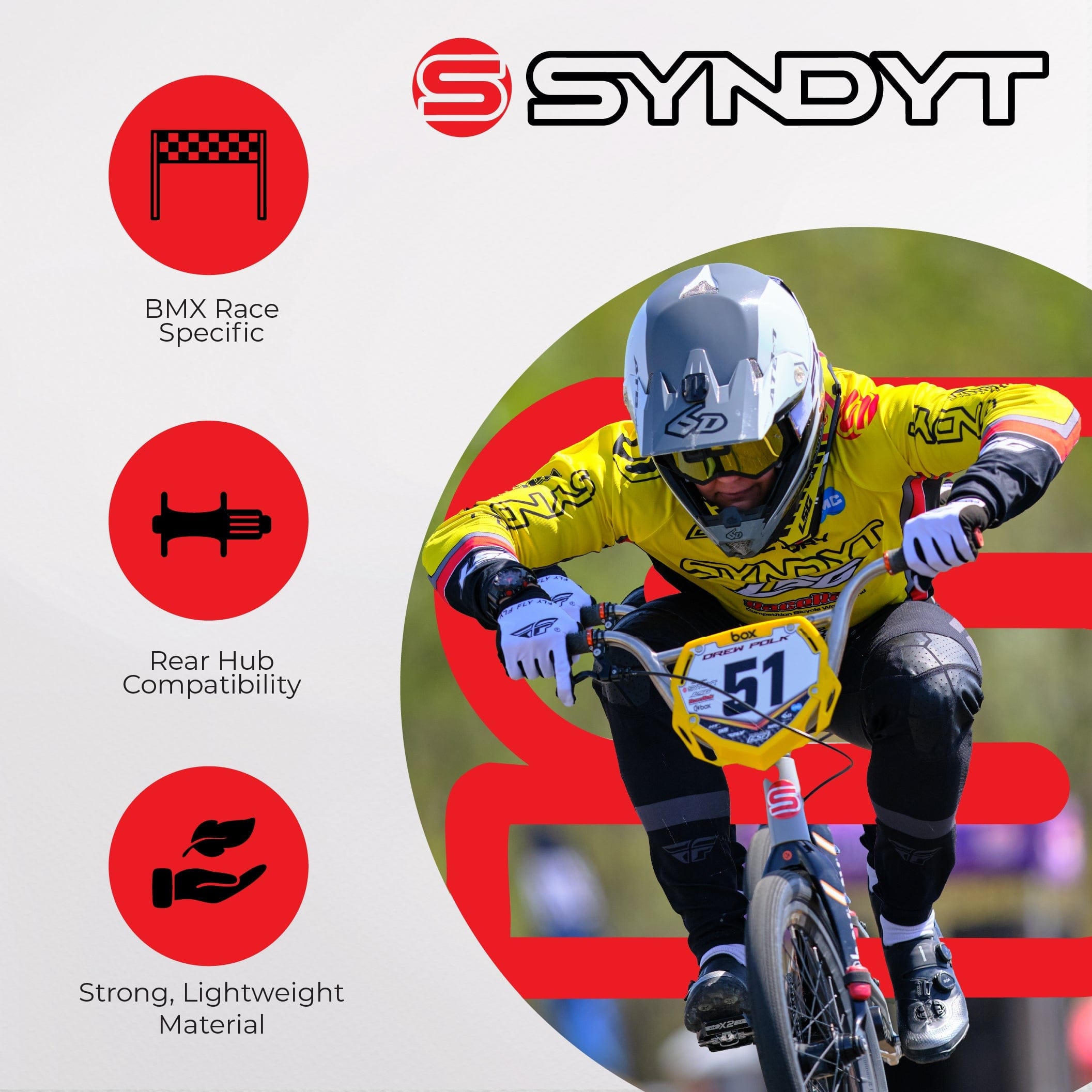 SYNDYT, LLC Bike Frame SYB 190: 19” TT Junior XL BMX Frame
