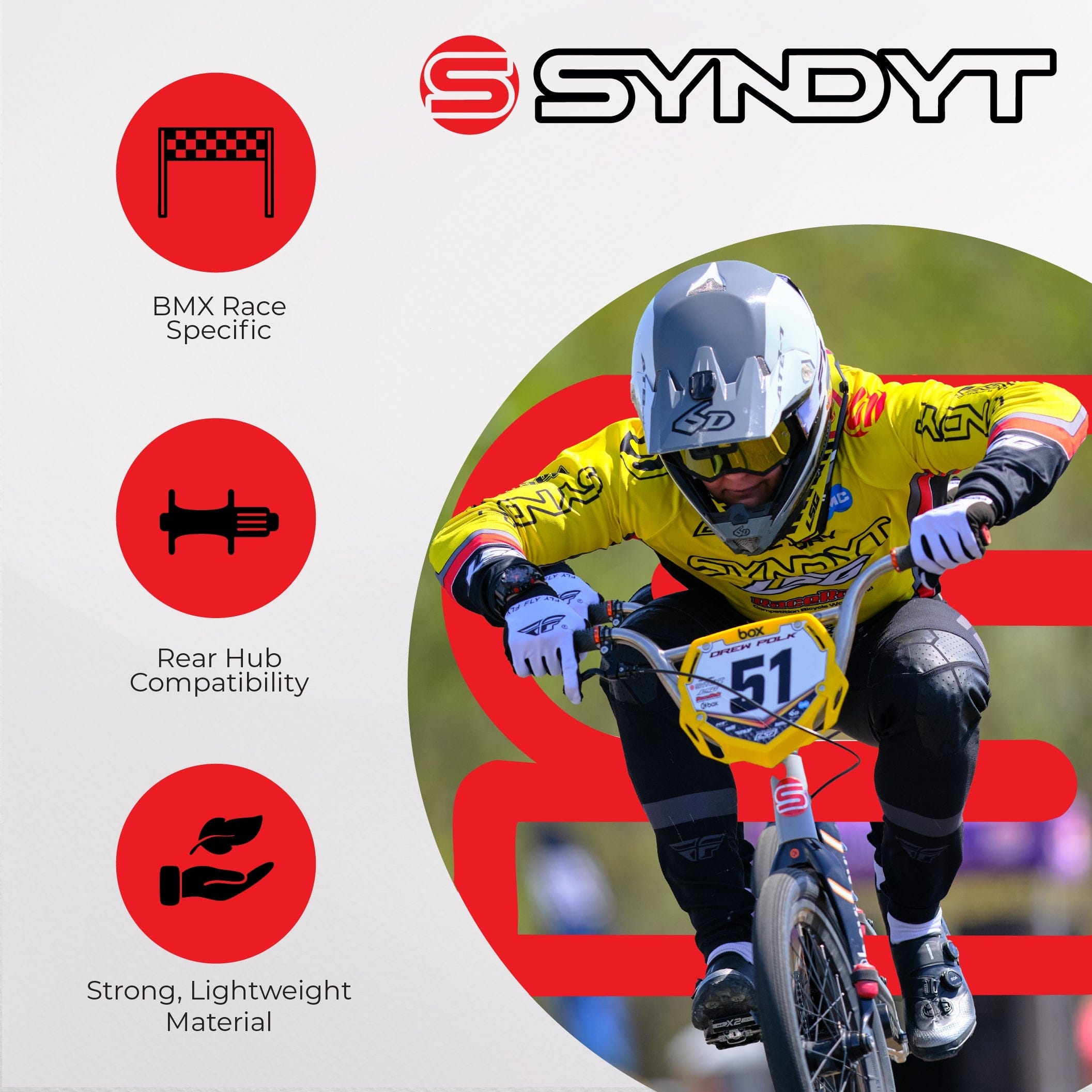SYNDYT, LLC Bike Frame SYB 195: 19.5” TT Expert BMX Frame
